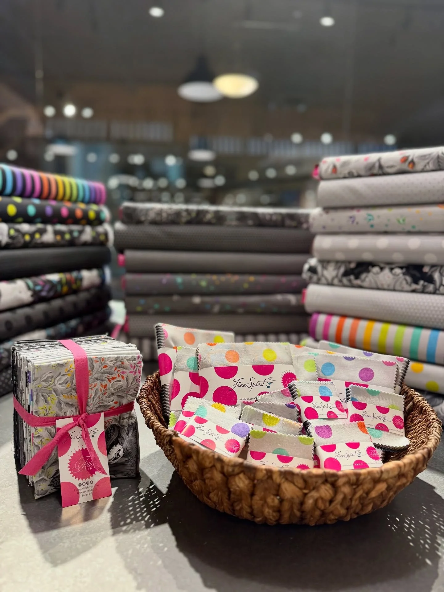 It&rsquo;s here! And it&rsquo;s ready for you! In store and yardage online as well too! At this moment some of each fabric is available and of course, it&rsquo;s even better in person. 

#tulapink #tulapinkgraywork #newfabric #tulapinkfabrics #justar