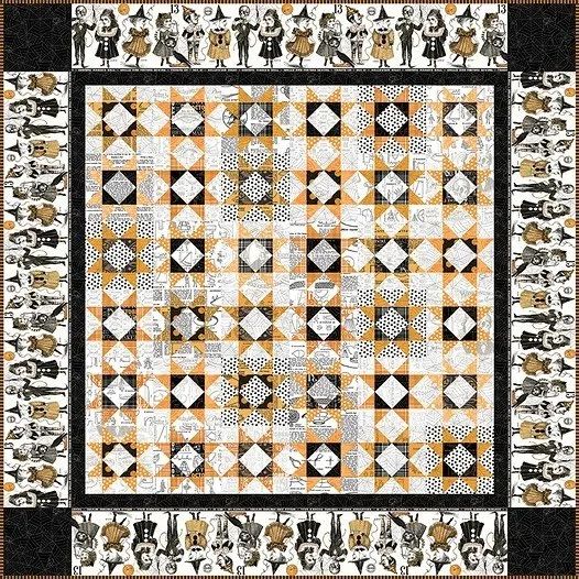 Happy Halloween! 

🍁 The Sawtooth Scene quilt kit by J. Wecker Frisch is a must-have for quilters who love spooky, vintage Halloween style!

🎃 And don&rsquo;t forget: 👻 Treat yourself &mdash; now through tomorrow, every purchase of $40 or more com