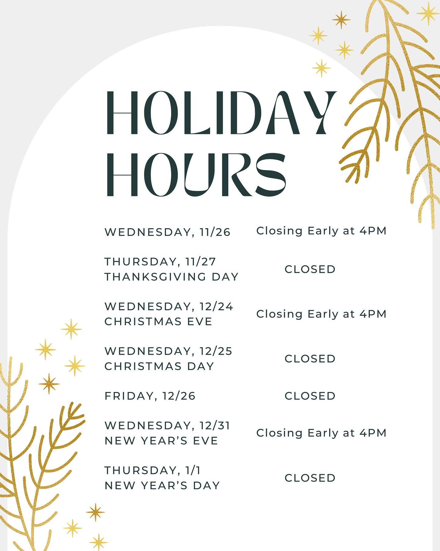 Posting early and often so there&rsquo;s no surprises! We love you guys so much but we also love spending quality time with our family. Hope you have something you&rsquo;re looking forward to this holiday season as well! 

#HolidayHours #QuiltShop #S