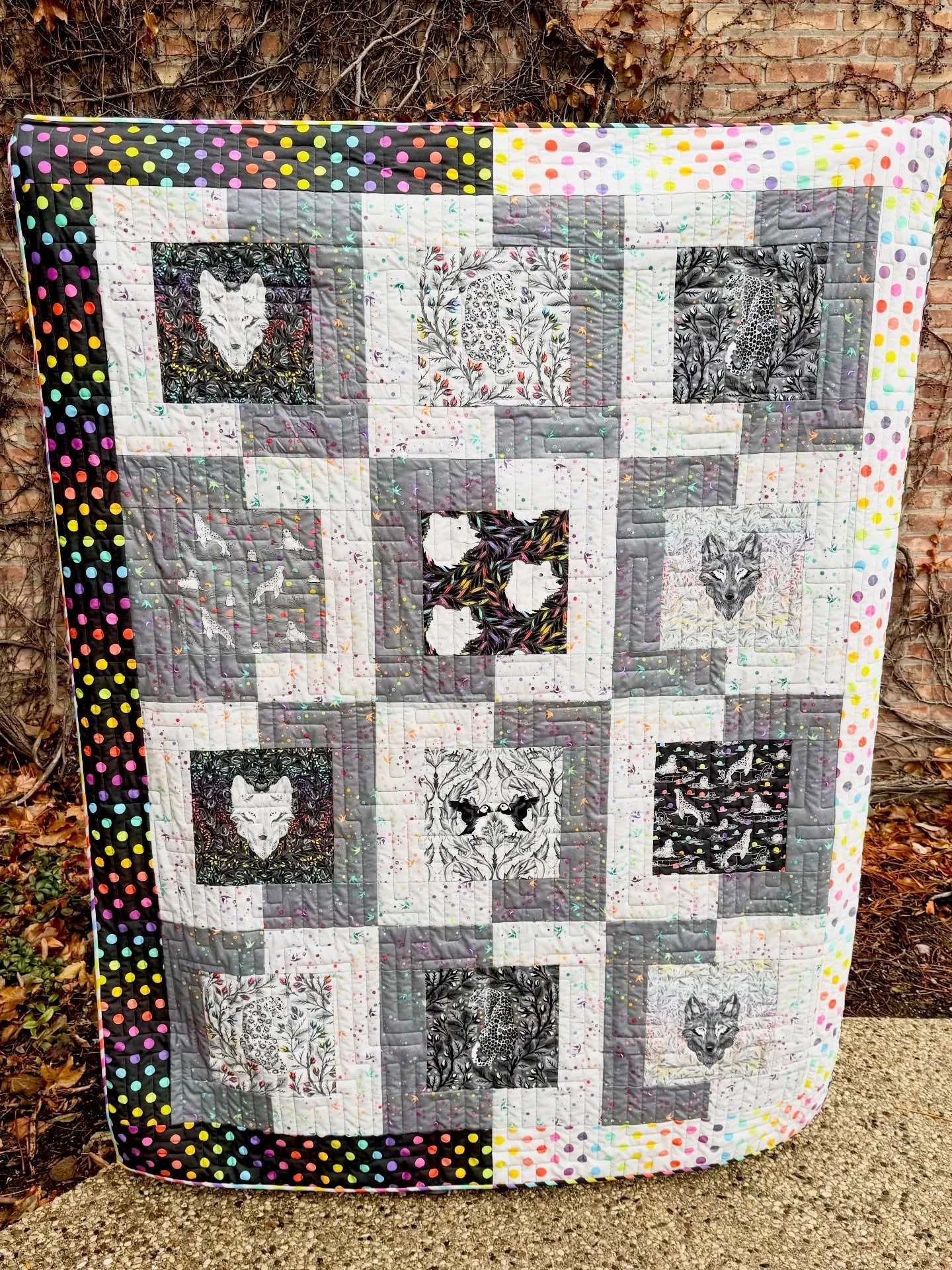 Wish you were all here to feel the buttery softness of this minky! But you&rsquo;ll have to just swipe through the pics to check it out here for now. 

We love this quilt and now Jaki needs to make one for all of us so we&rsquo;re not fighting over a