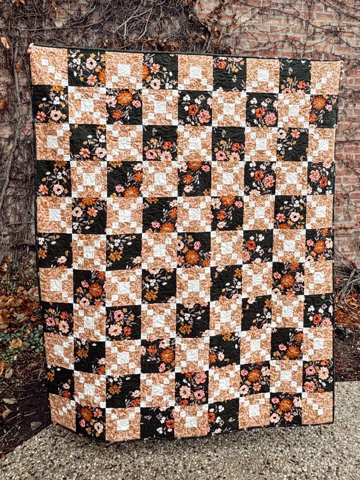 If you weren&rsquo;t convinced yesterday, maybe today? Here&rsquo;s a higher-contrast version of the Long Grove Quilt. Get the pattern for FREE just by subscribing to my email newsletter. 

I forgot to mention that the one yesterday was made from the