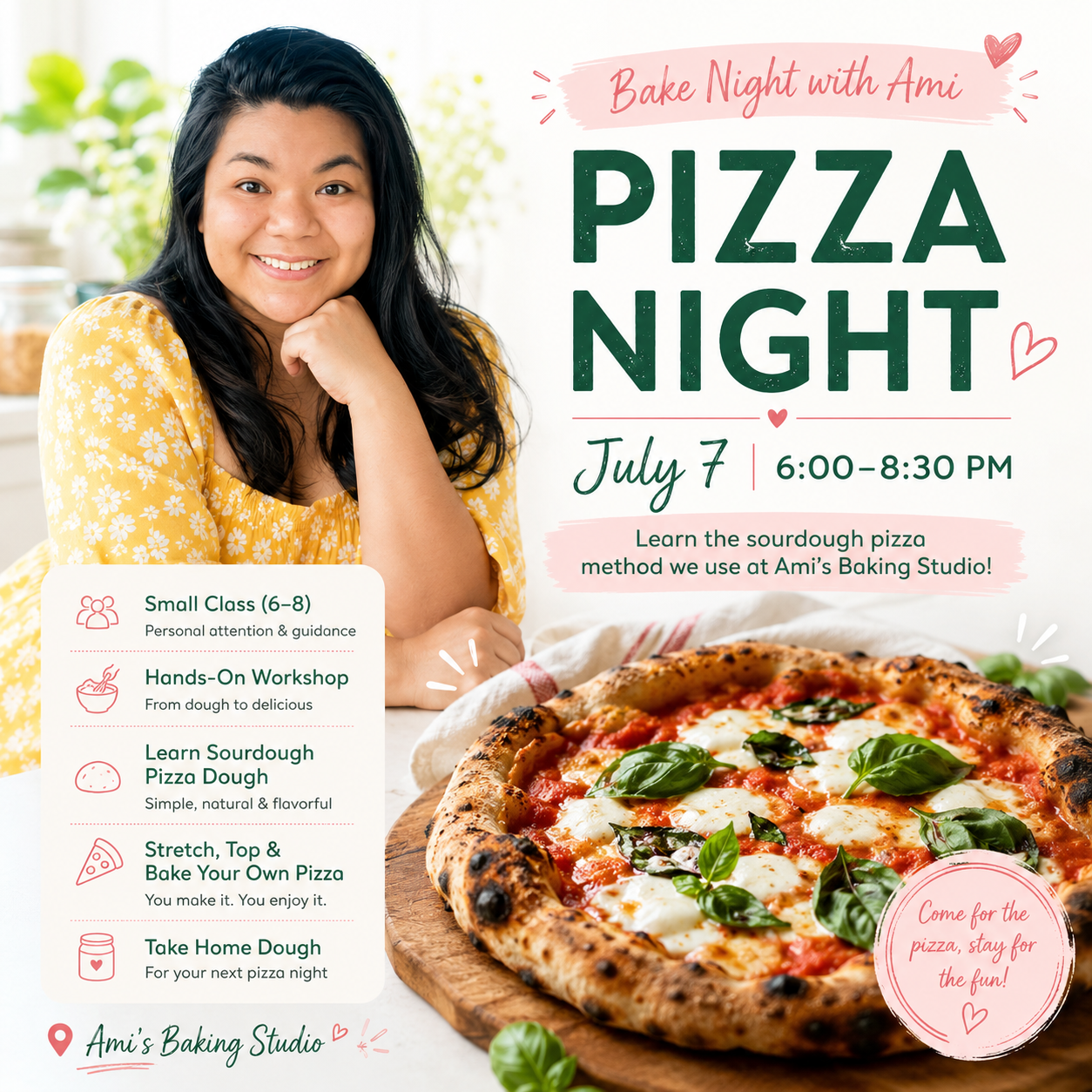 🍕 Bake Night with Ami: Sourdough Pizza Party