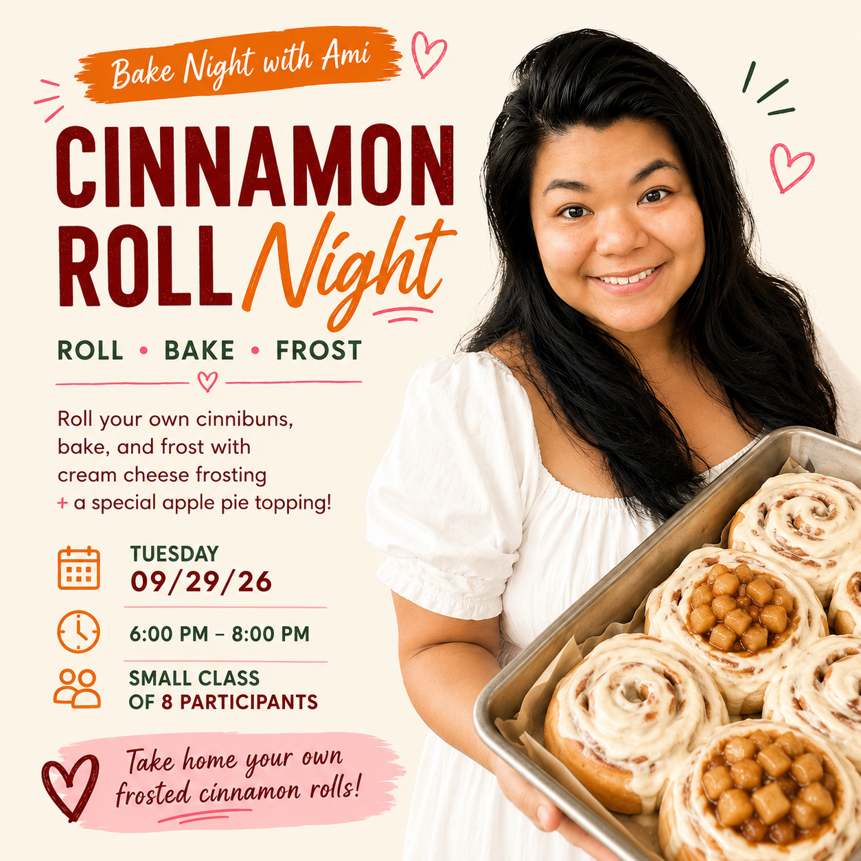 BAKE NIGHT WITH AMI — CINNAMON ROLL NIGHT ✨