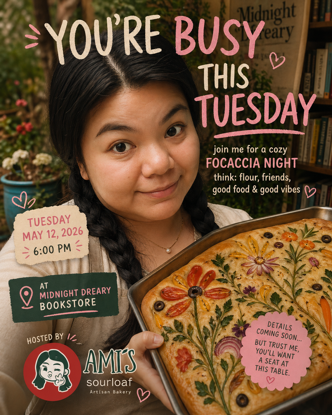 Bake Night with Ami — FOCACCIA