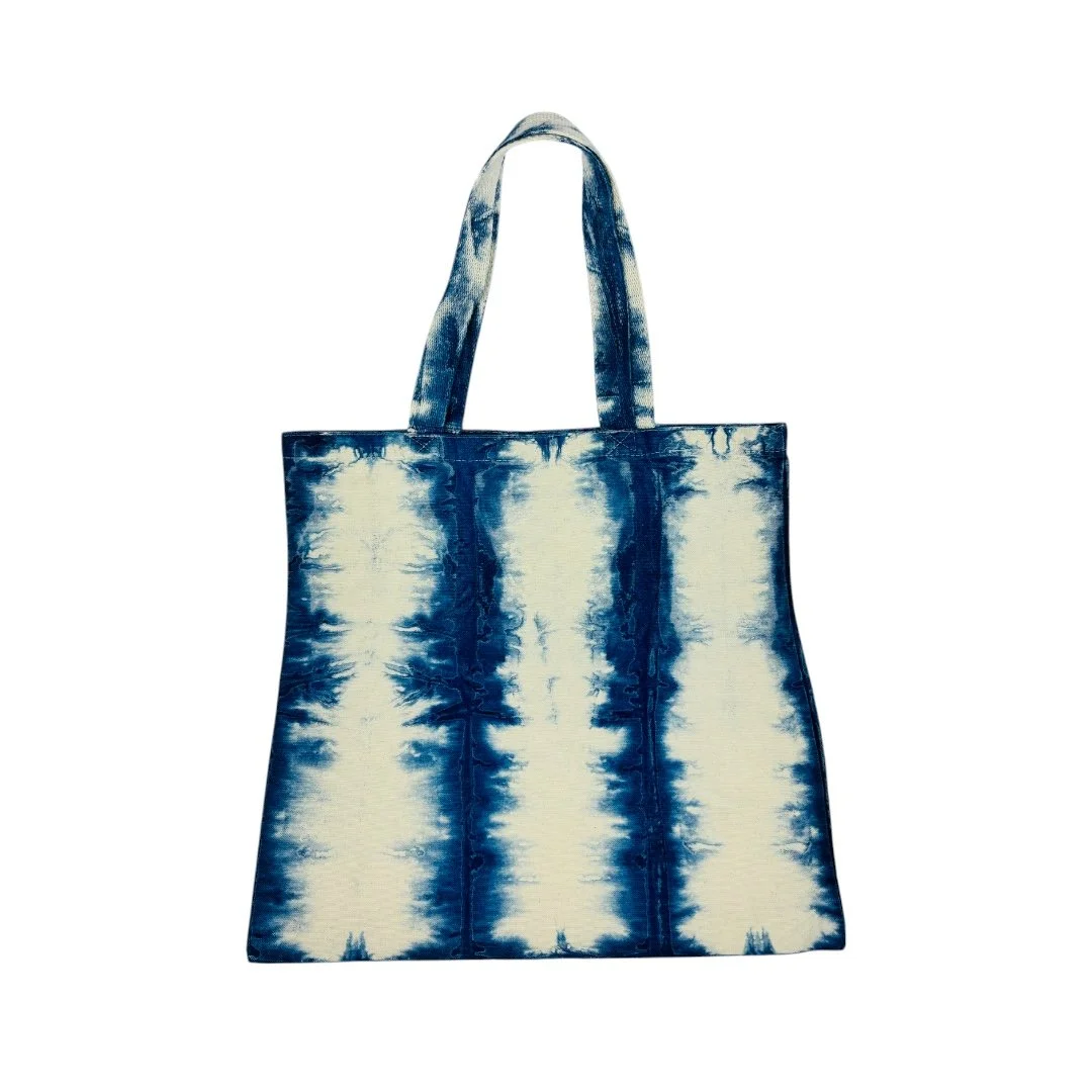 Canvas Tote | Ice-Dye + Indigo