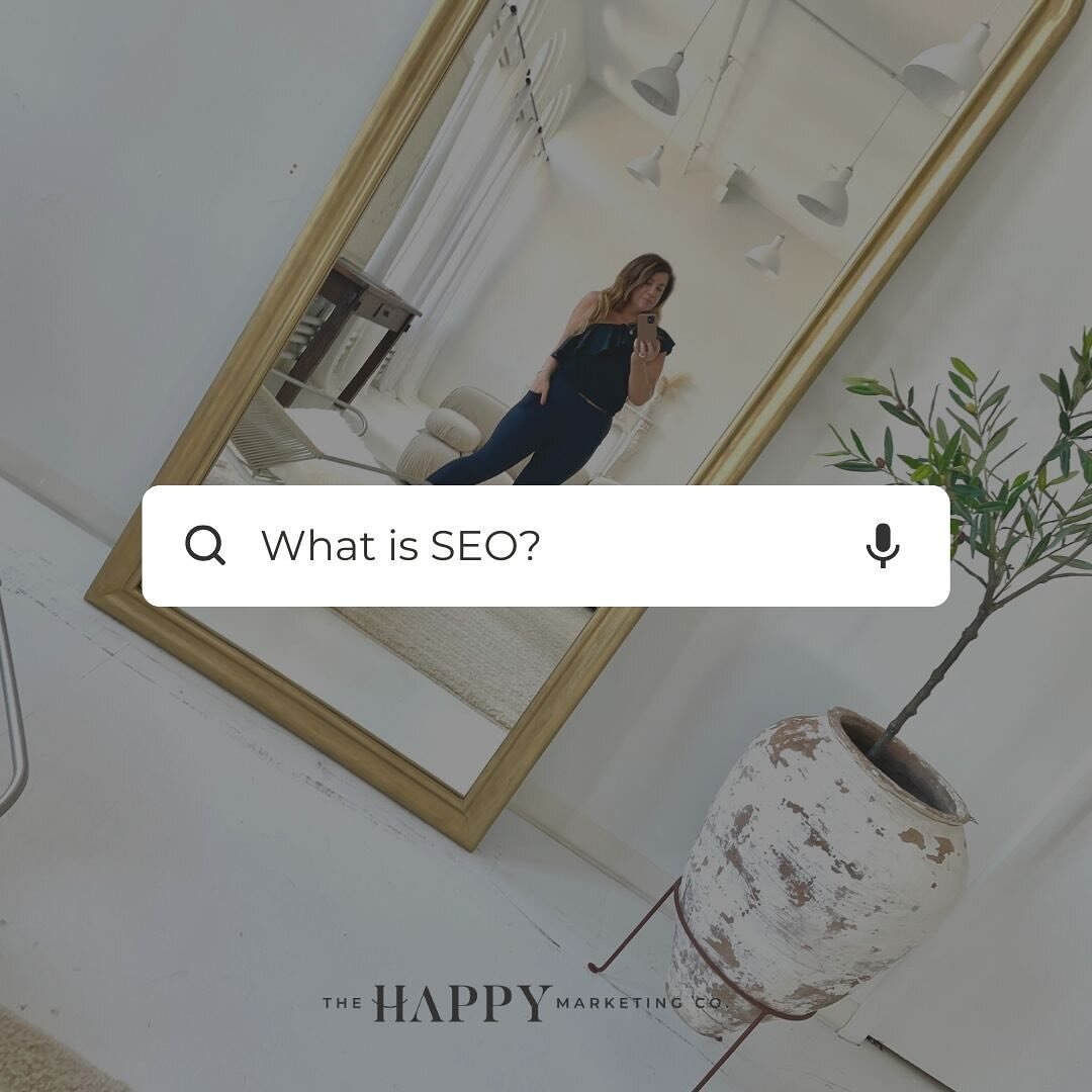 What is SEO? I love this question 😍

SEO is &ldquo;search engine optimization&rdquo; &mdash; it helps Google identify what your website and content are about&hellip;

So Google can then send searchers to your website that are looking for products an