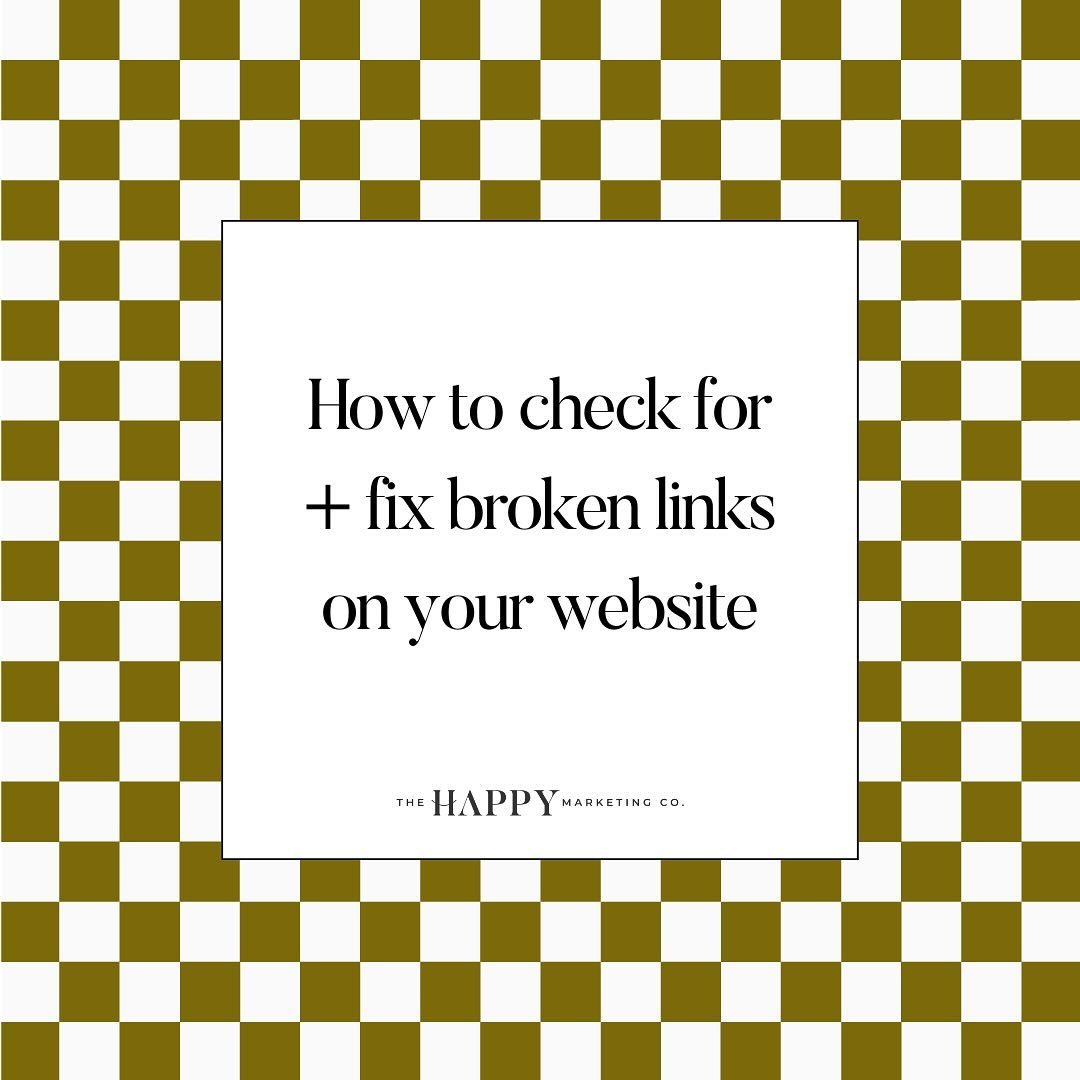 Do this activity&hellip;

Because if you have broken links on your website &mdash; your website visitors won&rsquo;t convert! 

Follow the instructions above and get all those broken links fixed (I&rsquo;m literally doing this today).

It&rsquo;ll bo
