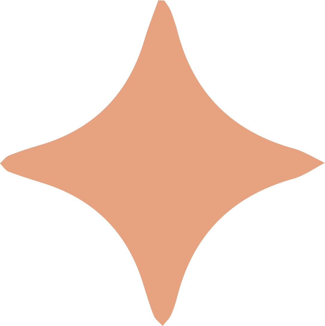 Abstract geometric shape with a central peach-colored area and black border around four connected curved sides.
