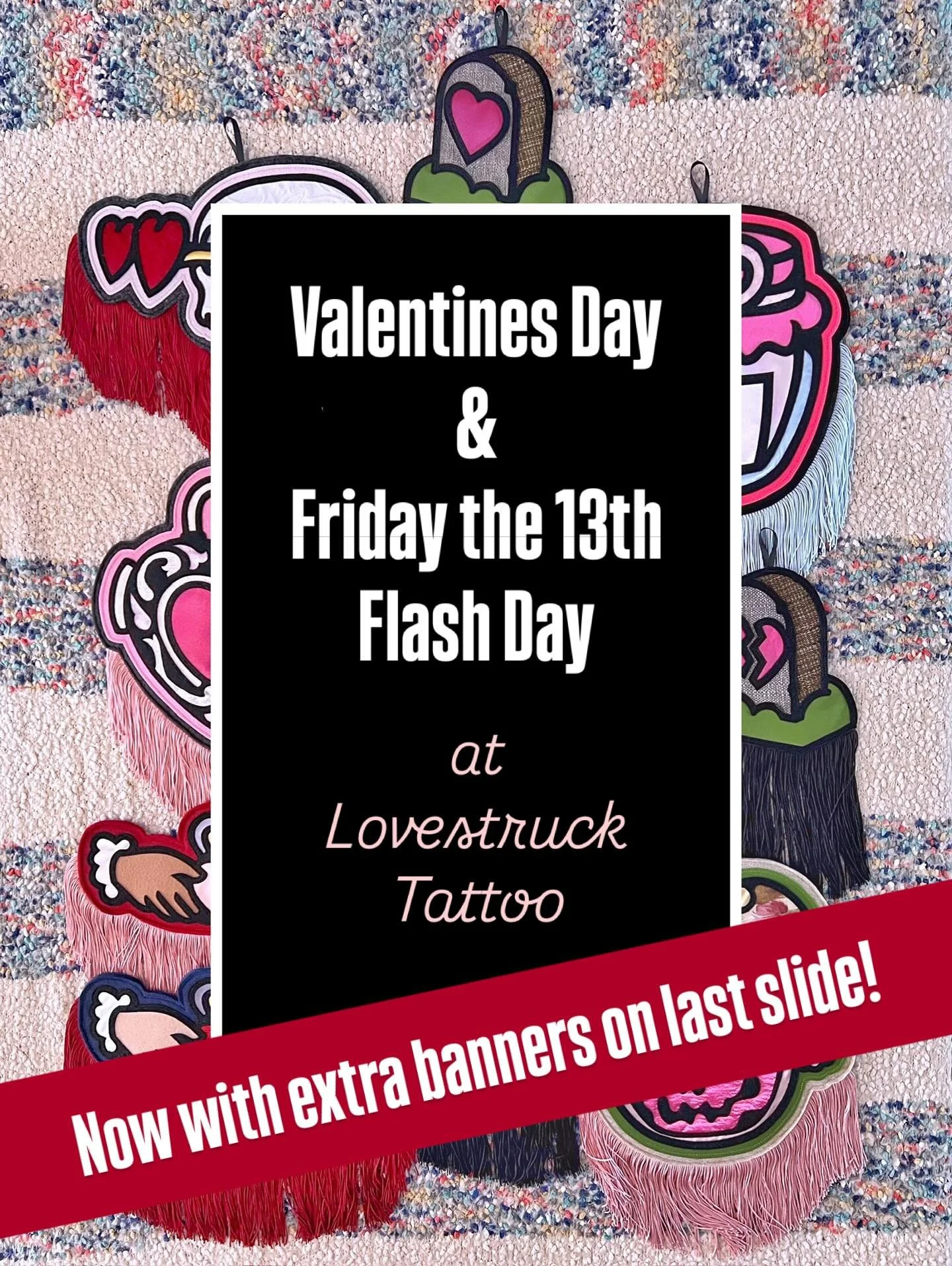 THE VALENTINE&rsquo;S DAY // FRIDAY THE 13TH BANNERS.

@lovestruckannapolis and @lauramcmullinphotography are having a flash day! A little Valentine&rsquo;s Day, a little Friday the 13th. The event is Friday, February 13th, naturally. 

ANYWHO! Here 