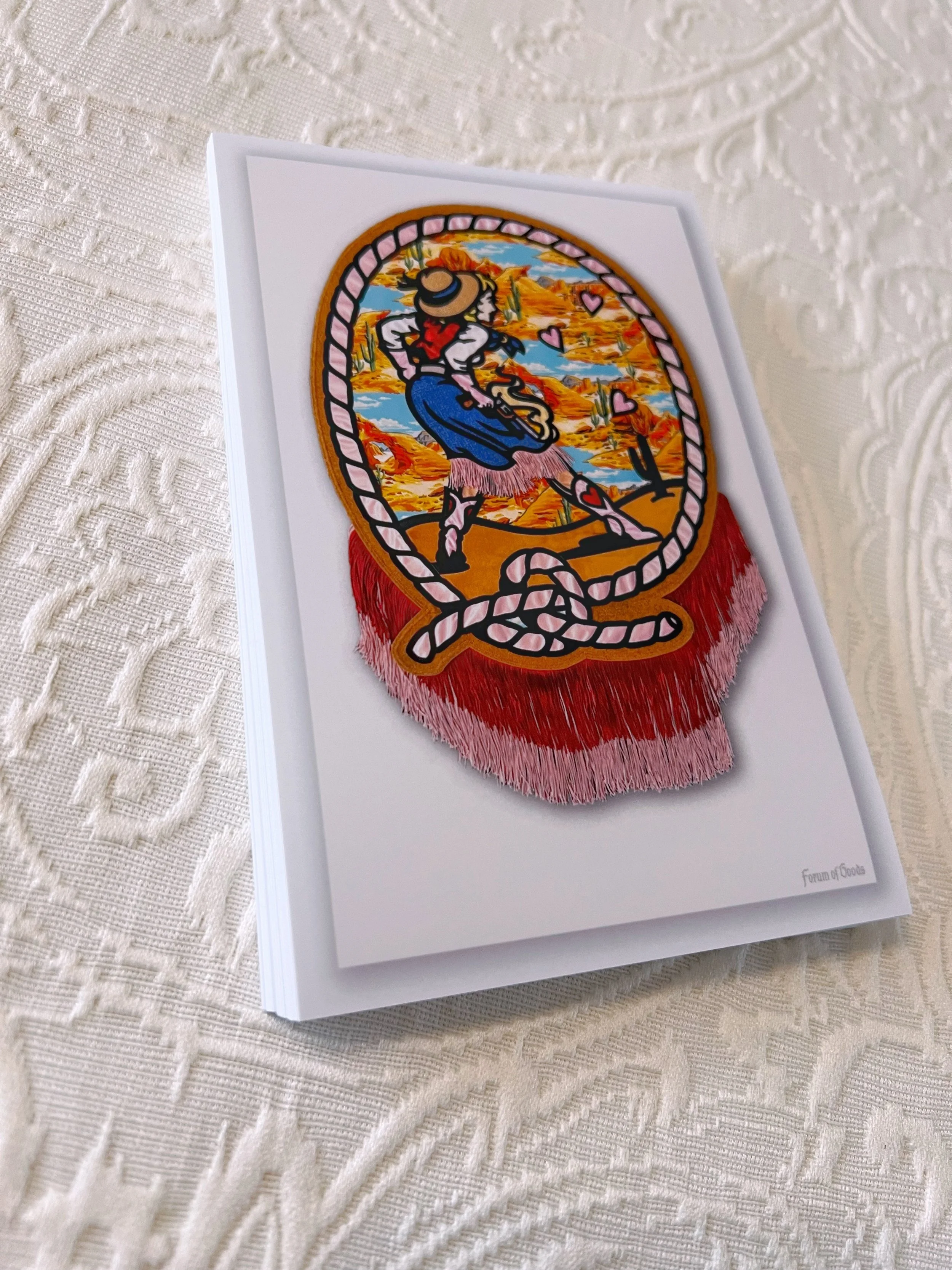 Cowgirl 4x6" Mini Art Print