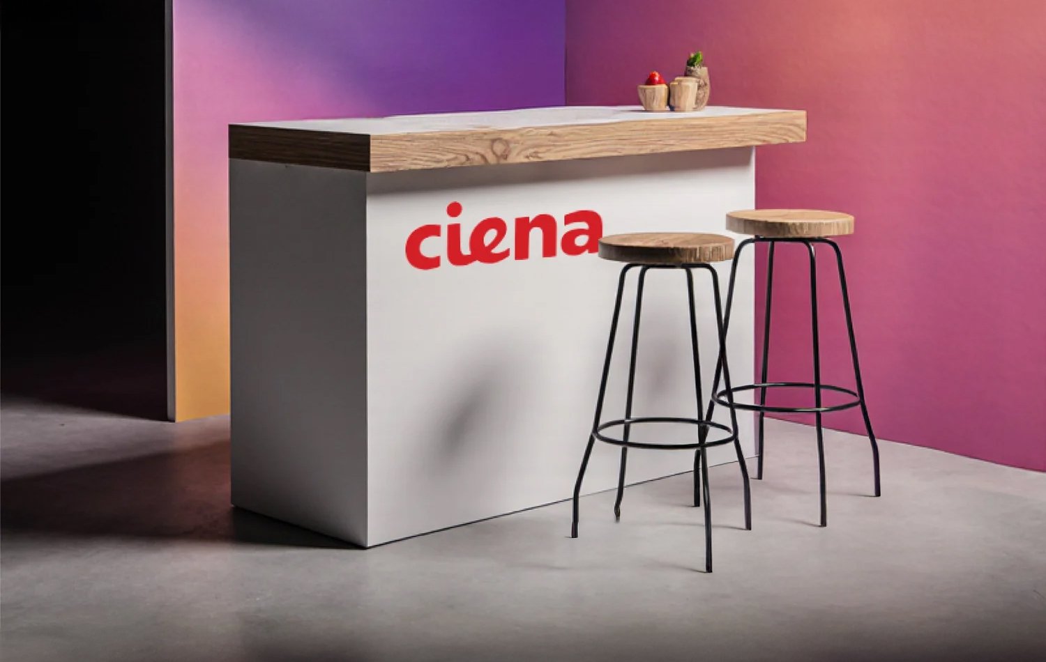 Ciena — Trade show and brand environment