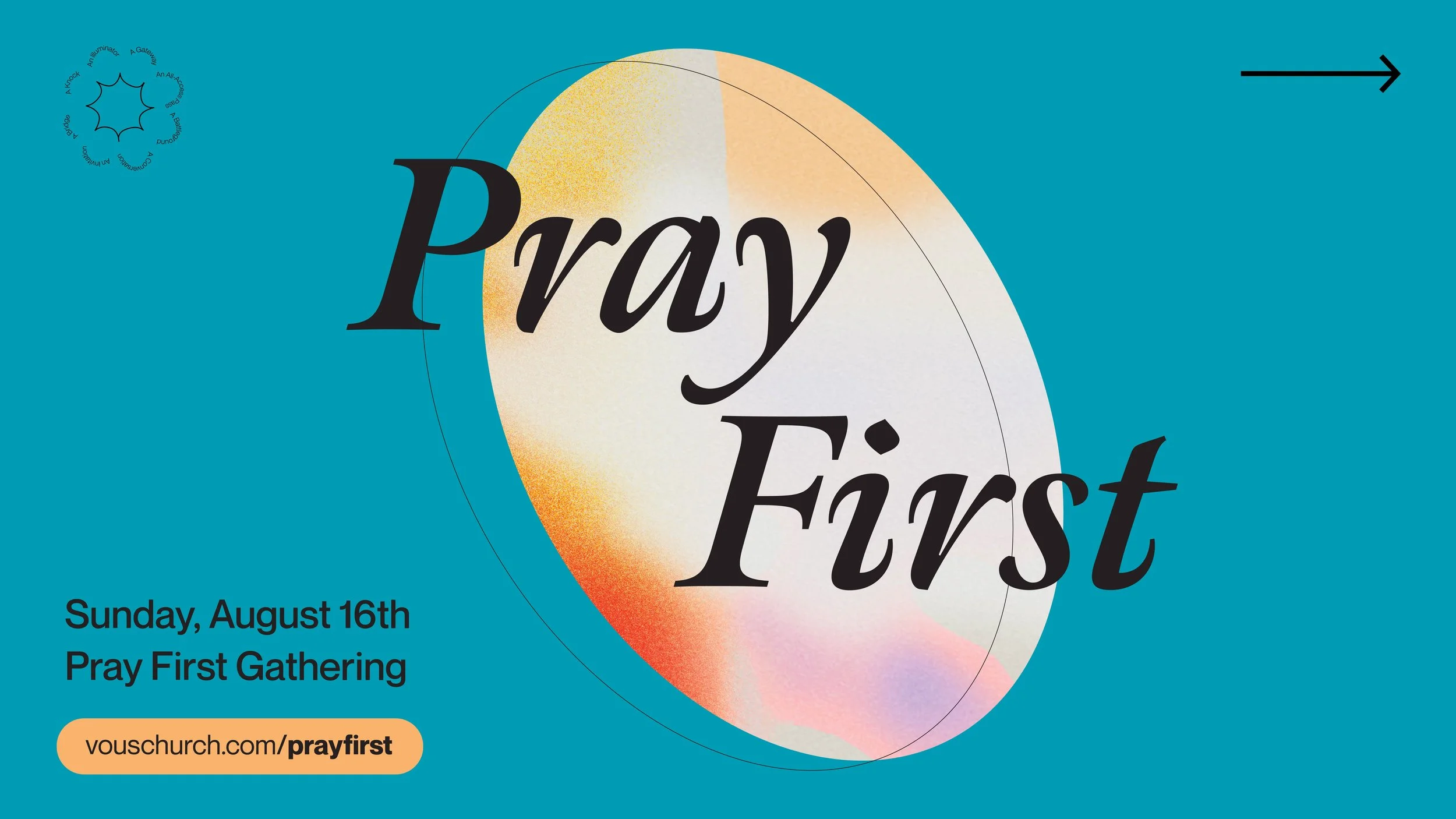 Pray First  Event LED Slide