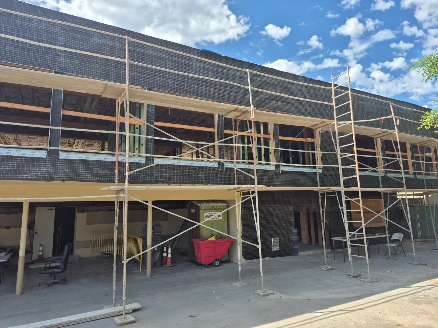 Identity Health exterior renovation under construction