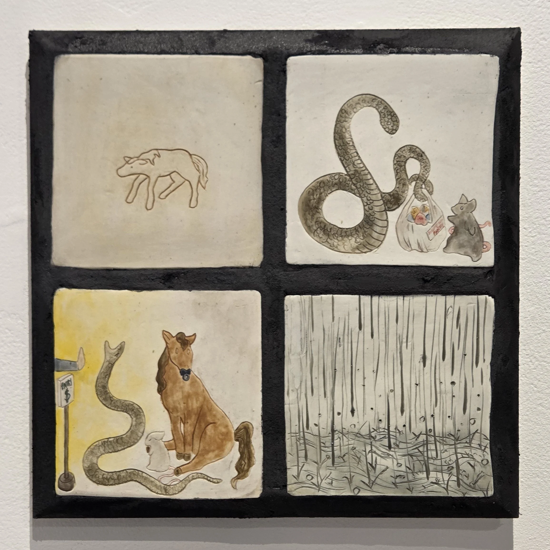 Horse sees the light