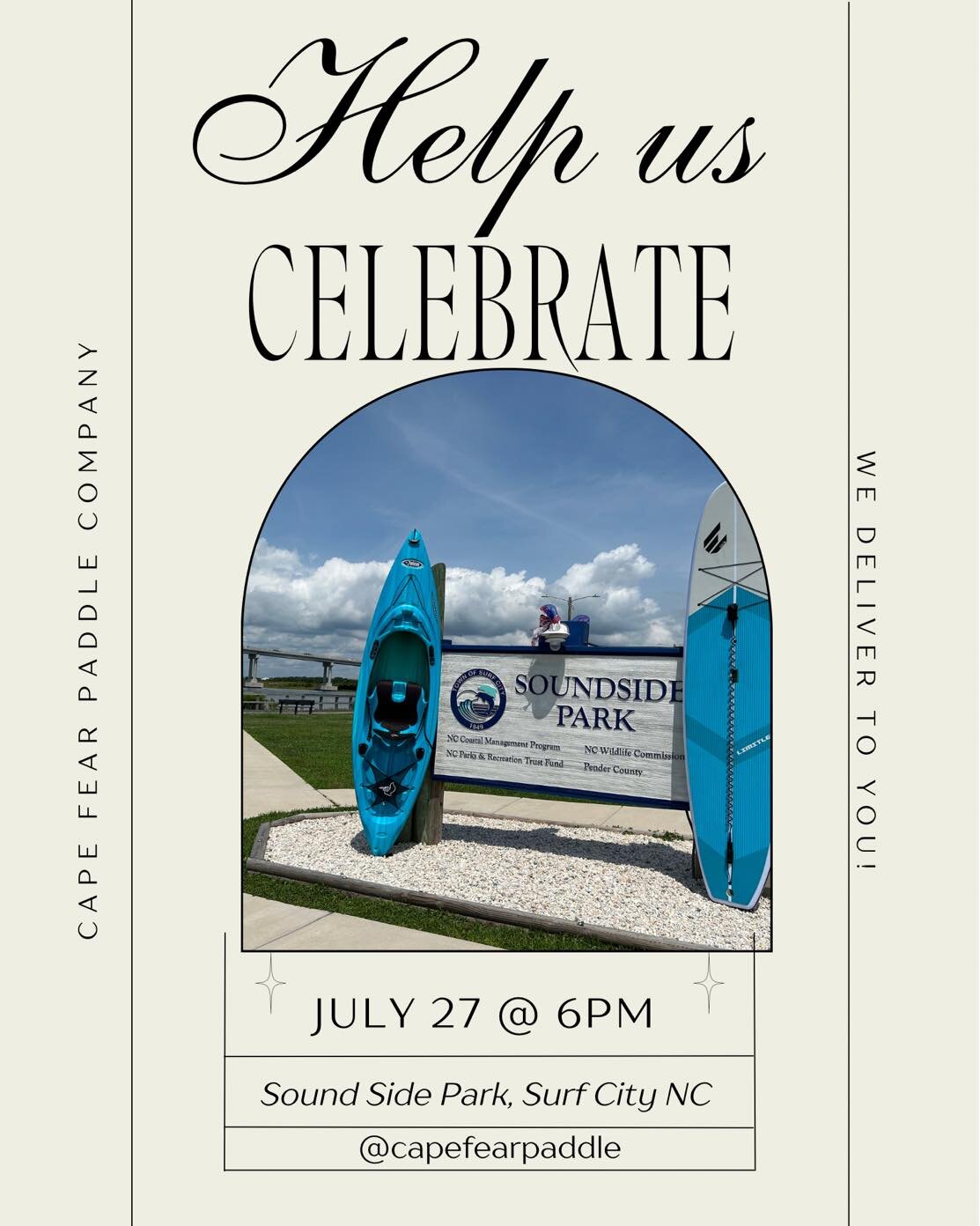 We have joined the Topsail Chamber of Commerce and it&rsquo;s time to celebrate with a ribbon cutting, Sundial Coffee and Tea to first 100, and a raffle for a chance to win a basket from some of our favorite local businesses! Hope to see you July 27 