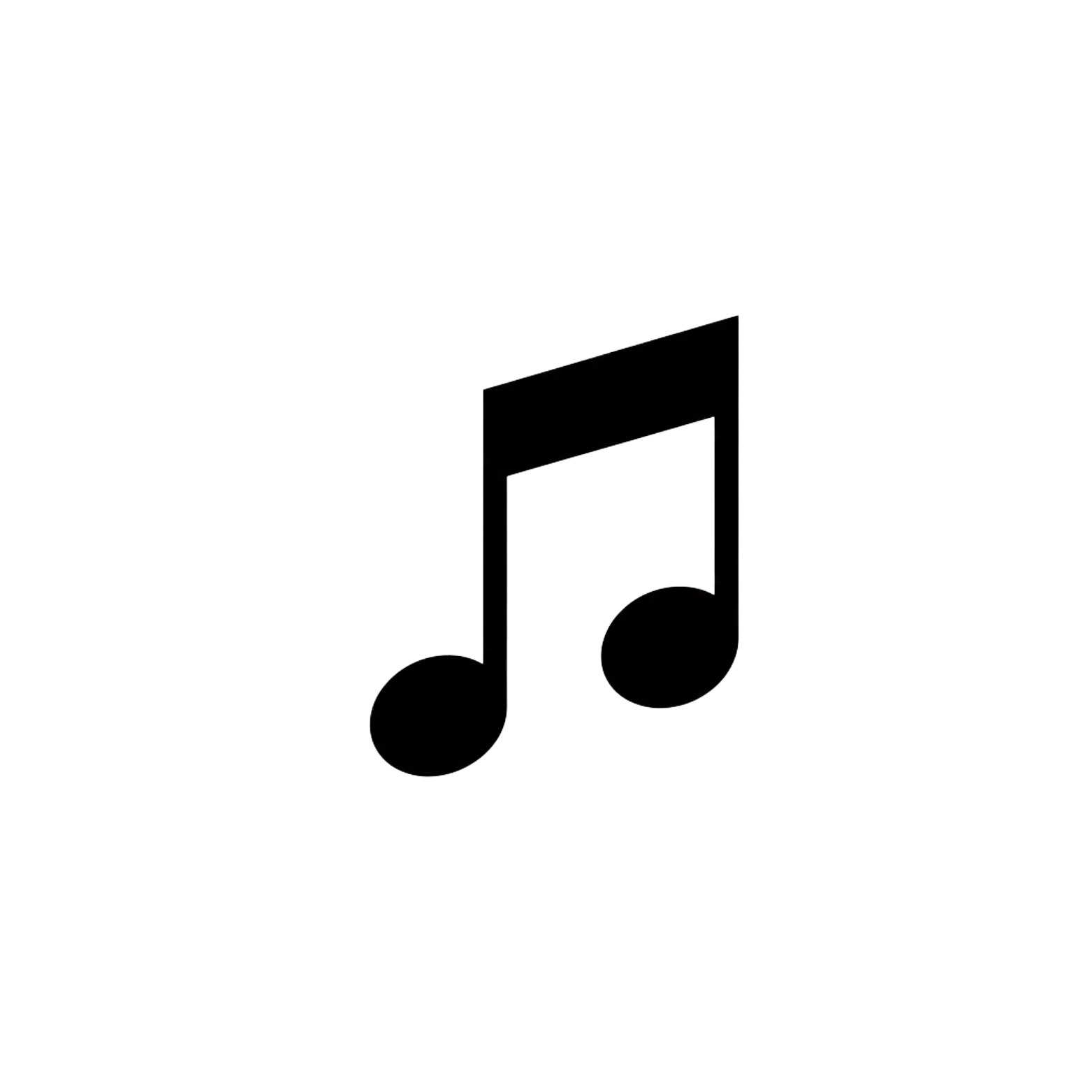 Line drawing of a smartphone with musical notes indicating music playback.