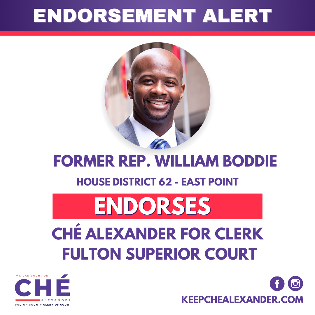 Endorsements — VOTE TO KEEP CHE' ALEXANDER 2024