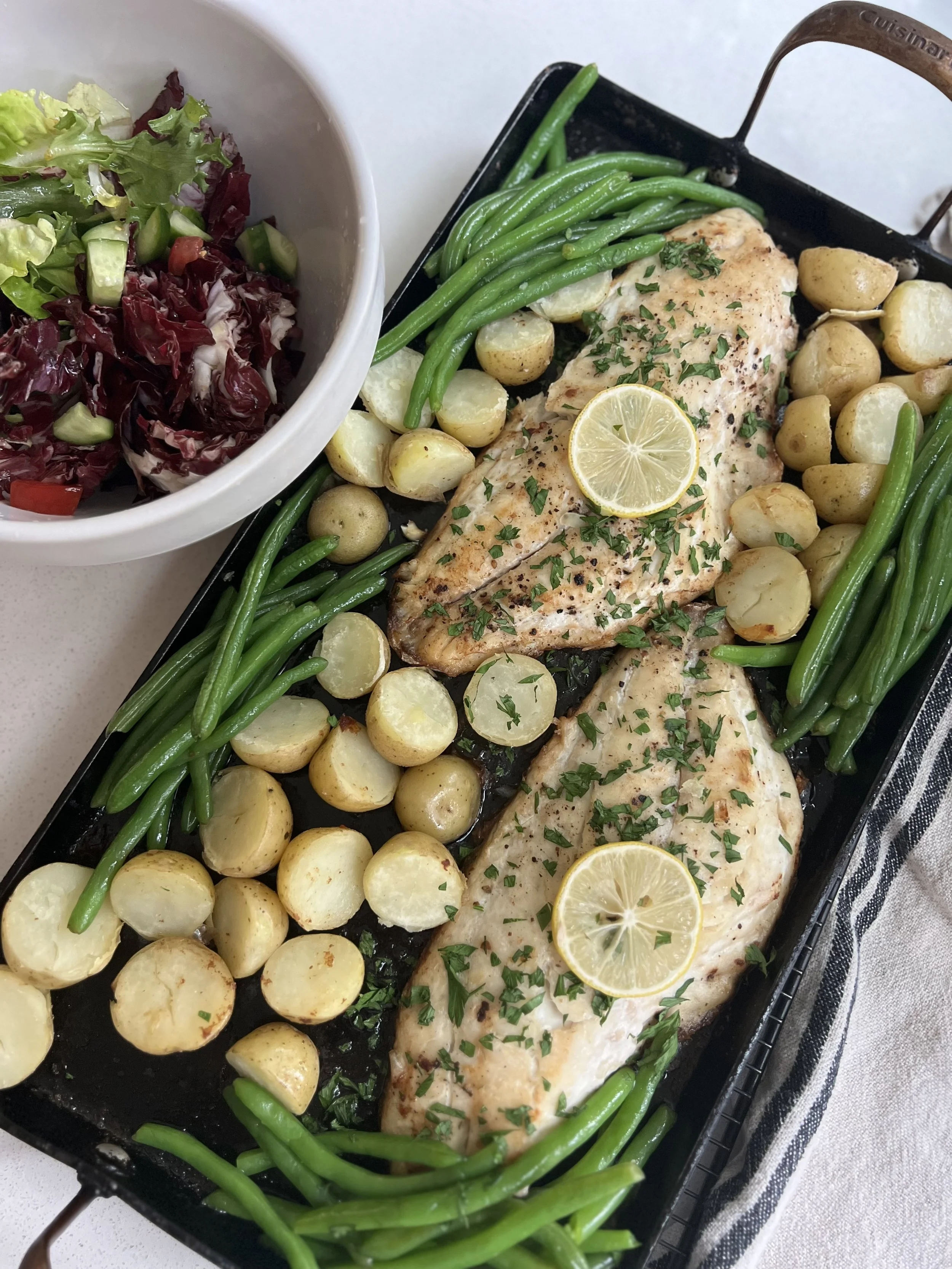 Weeknight Roasted Red Snapper, two Ways