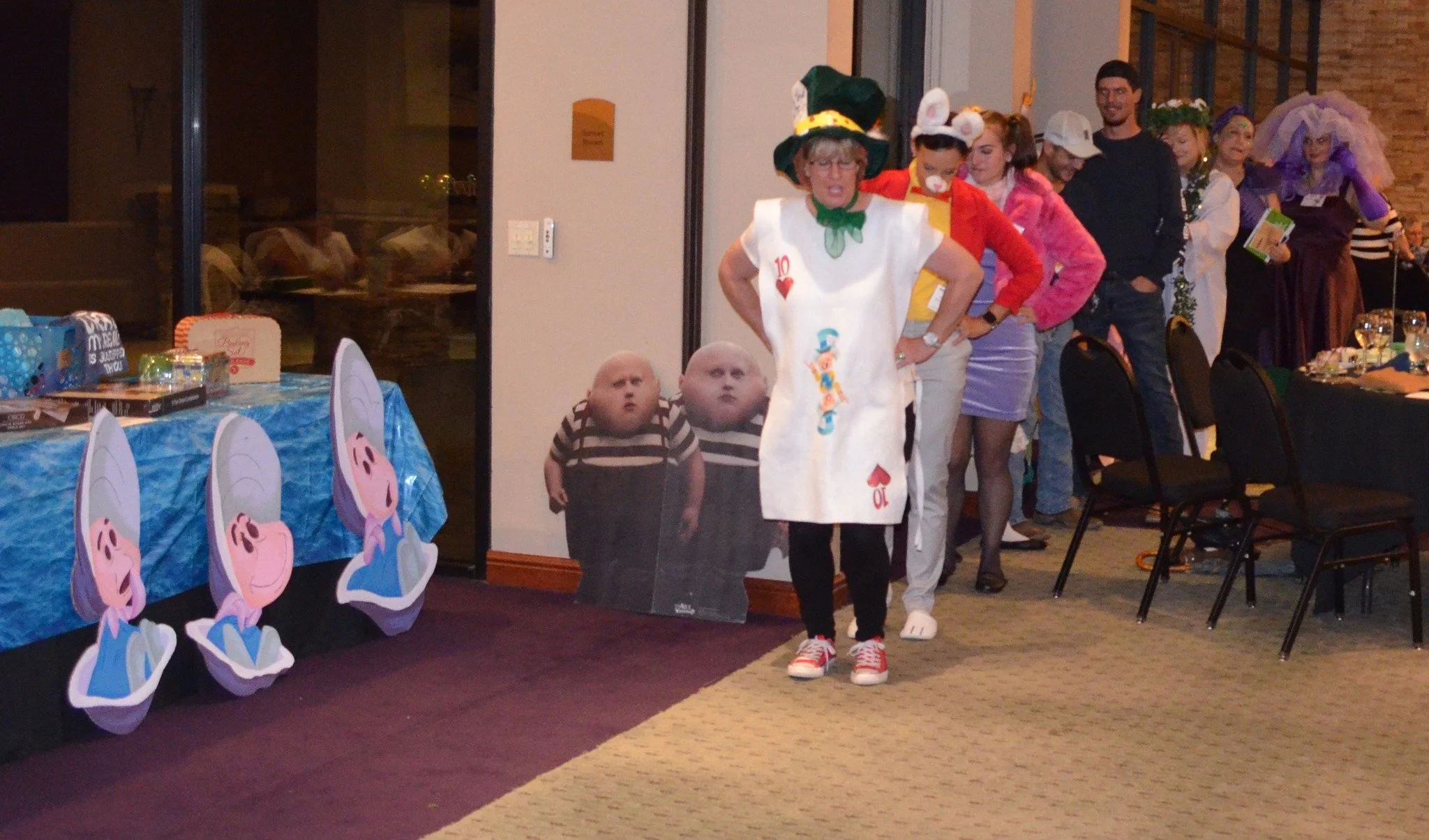 Clue volunteer leading the bunny hop