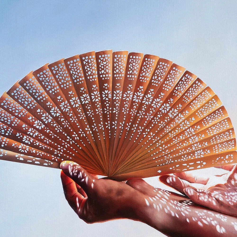 Sarah Park - Opalescent Embrace - 50x40cm - Oil on Linen Board - Web close up.jpg