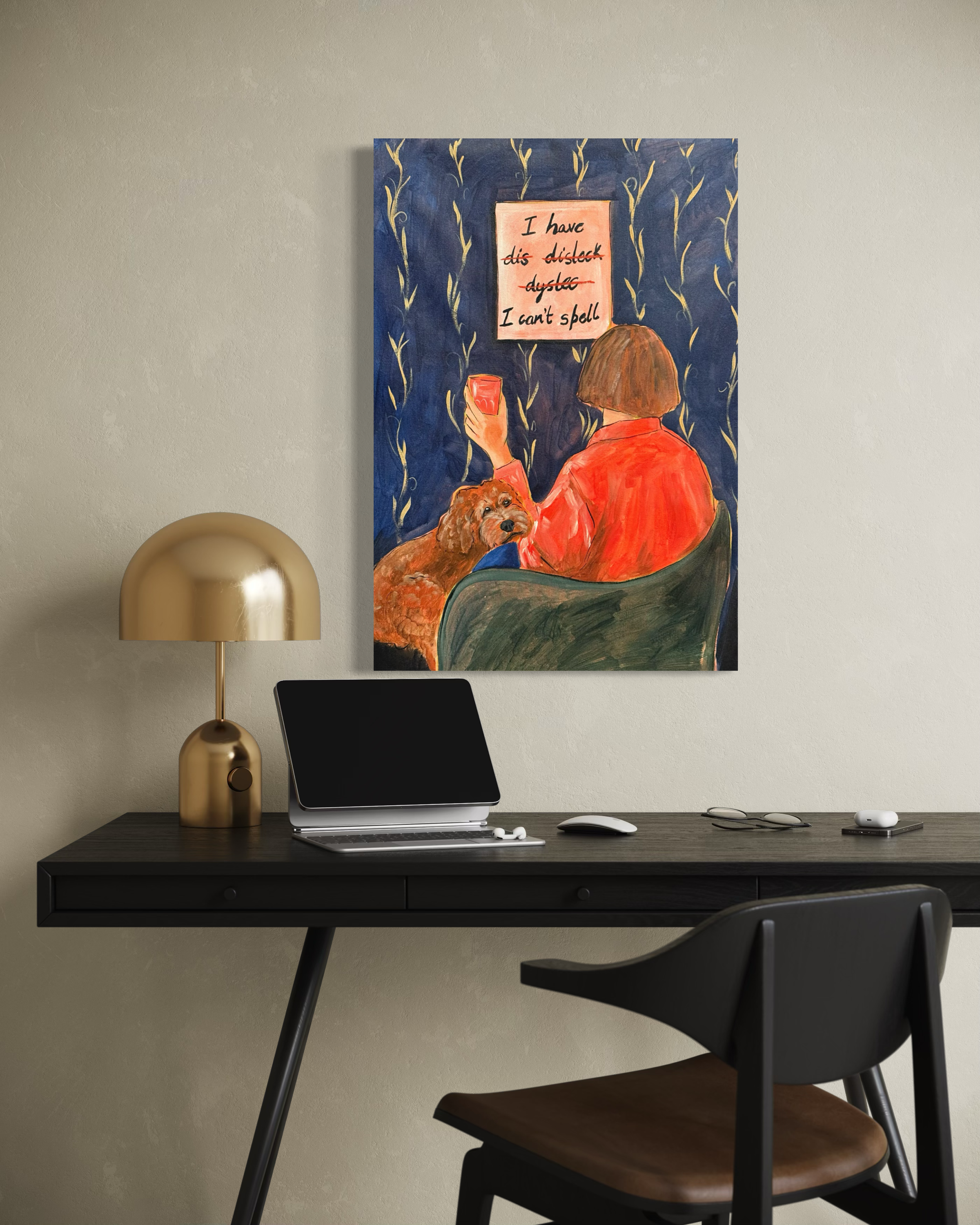 I Can't Spell - Komal Sharma in room mockup.png