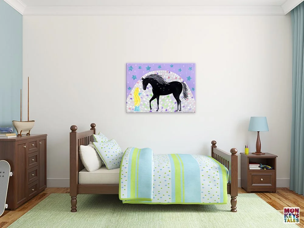 Vidurnakčio Žirgas ir Mergaitė miegamasis.jpg