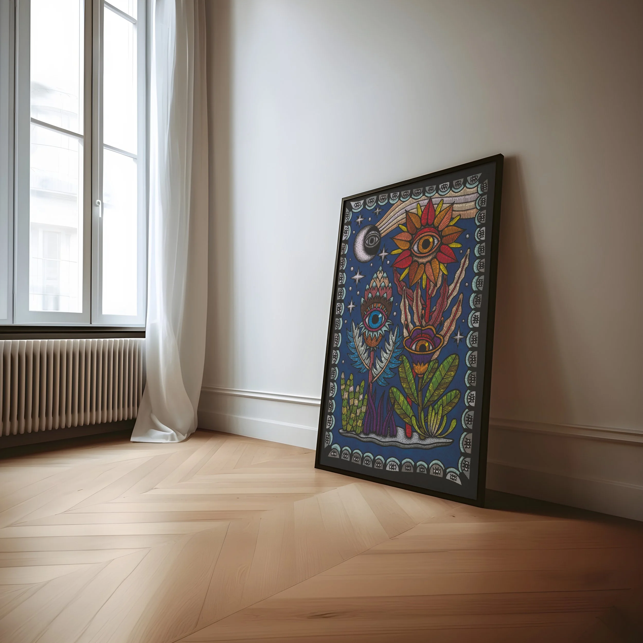 Cosmic flowers in room.jpg