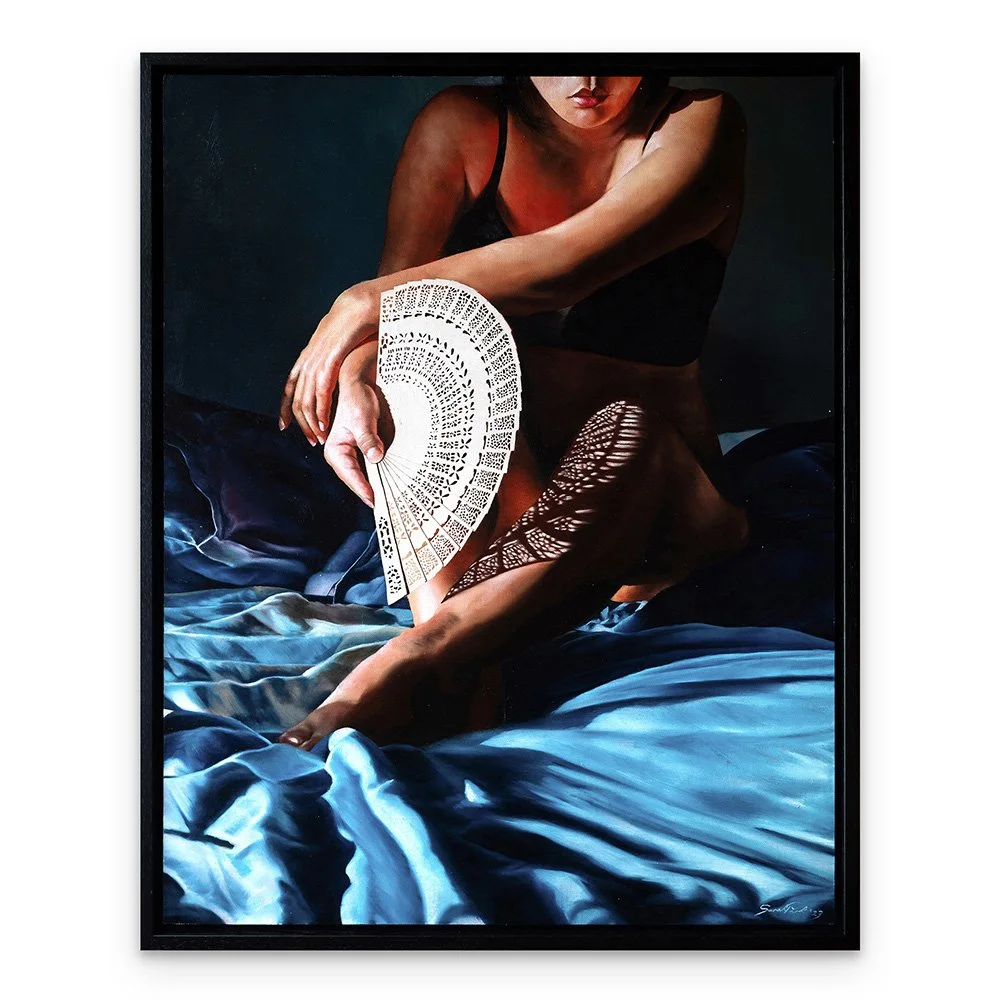 Sarah Park - Summertime Serenity - 40x50cm - Oil on Linen Board - Framed Web mockup.jpg