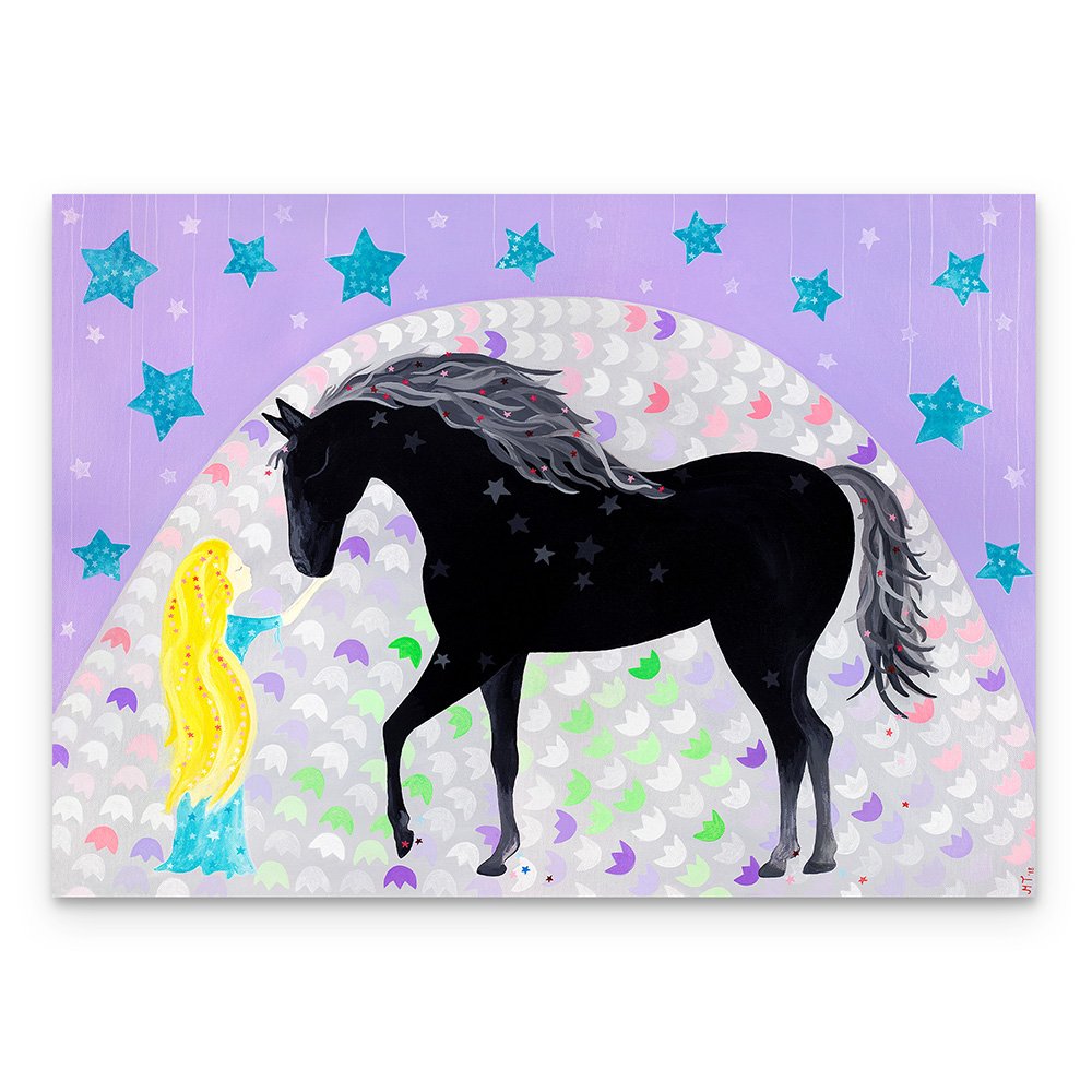 Midnight Horse and a Girl