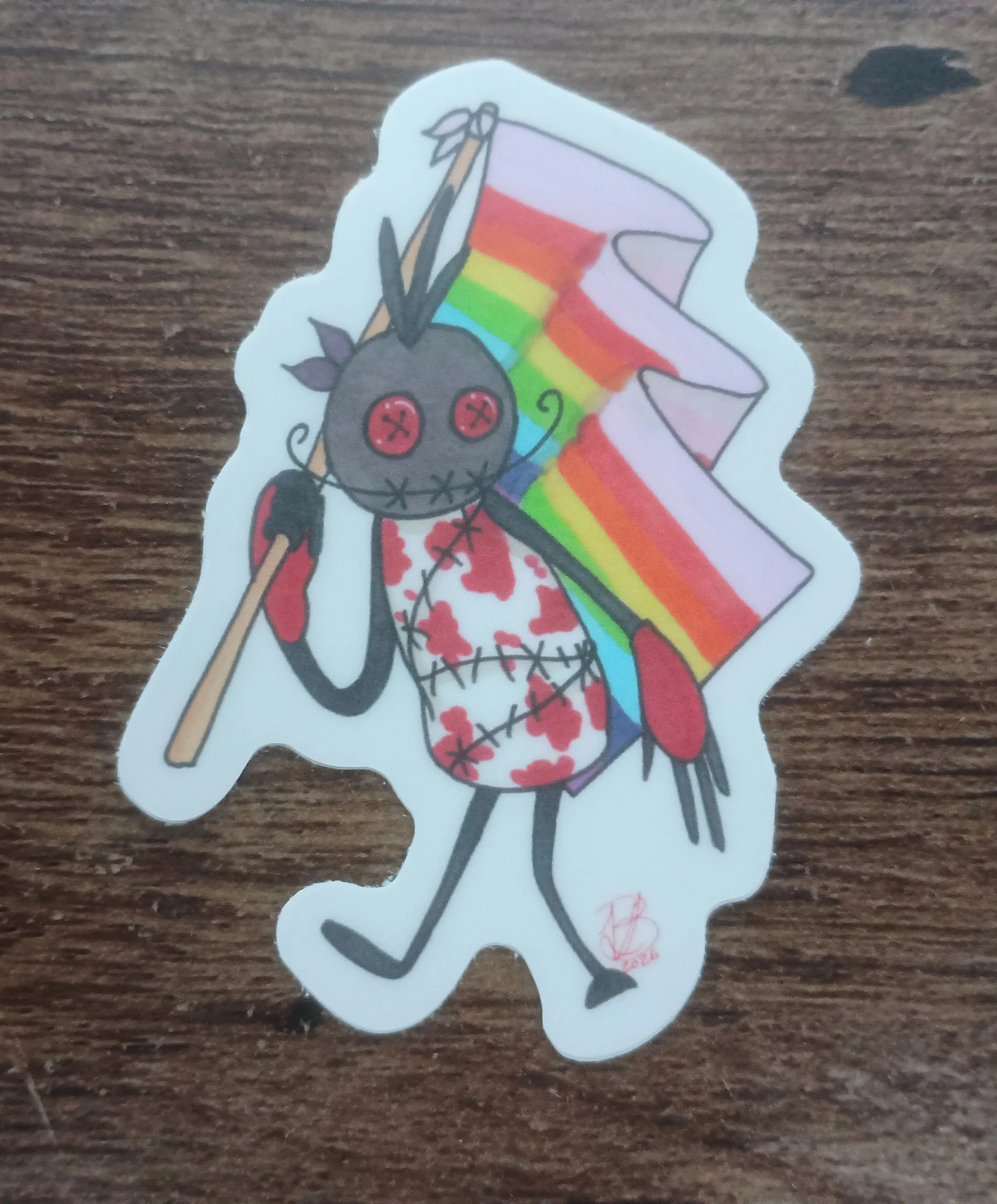 Pride Robbie Ko-Fi Sticker