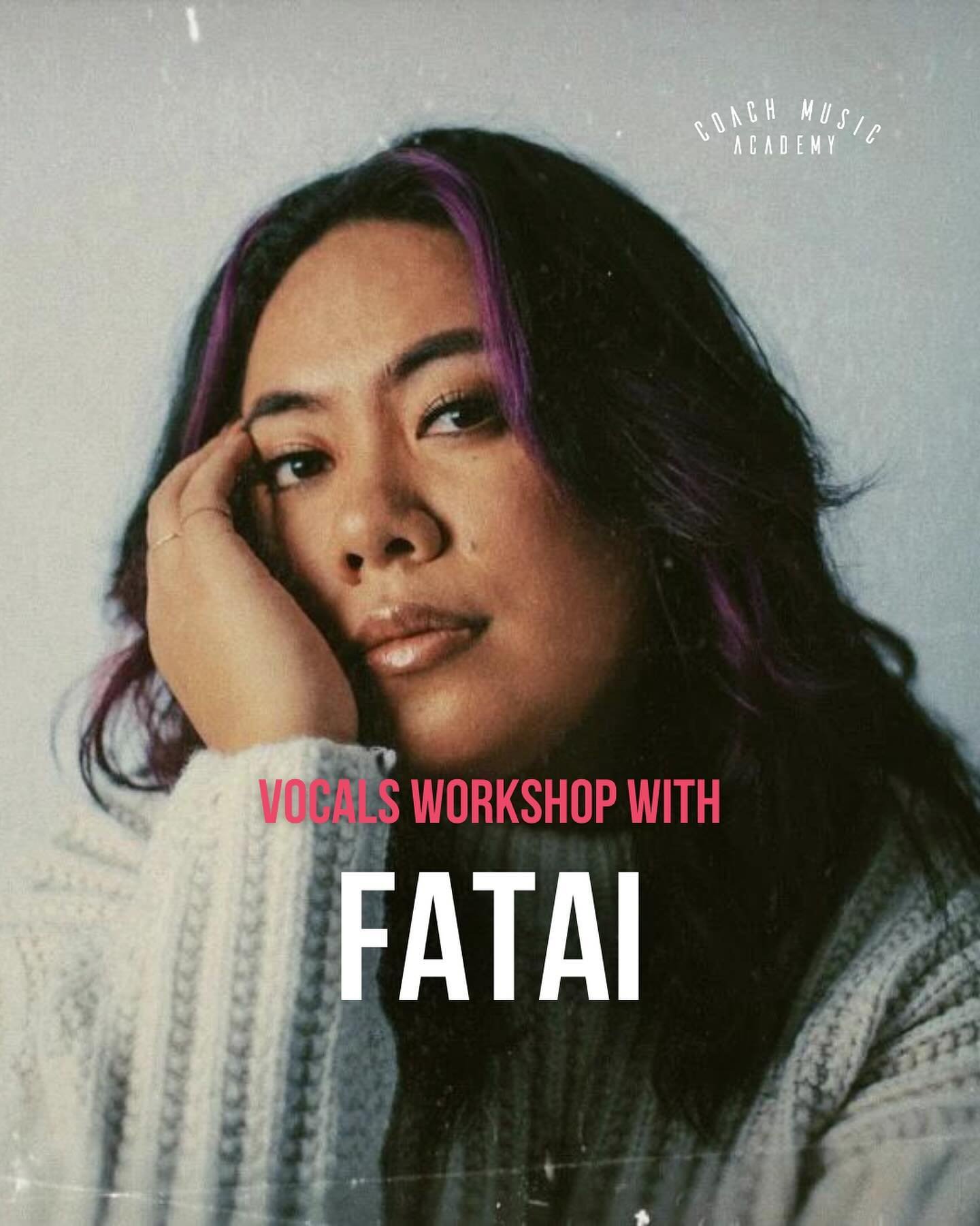 Unlock Your Vocal Potential with @fatai 🎤

Join us for an unforgettable vocal workshop led by the internationally acclaimed artist, Fatai. Delve into the artistry and mechanics of vocal performance as Fatai shares her expertise gained from years of 