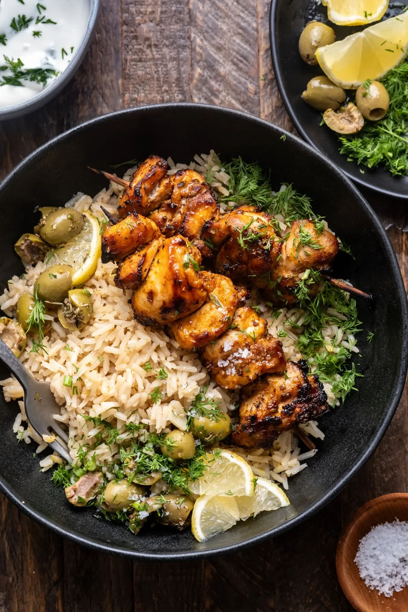 Chicken Skewer with Greek Lemon Rice (Aug 14)