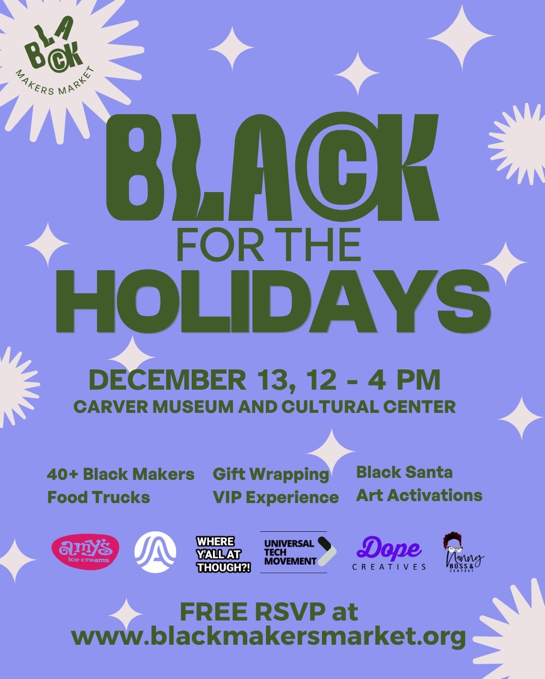 We&rsquo;ve got TWO Saturdays of Black joy lined up for you. Holiday season with us just hits different. 🎄🖤

✨ Saturday, Dec 6 📍 Santa Like Me at @the_village_place &mdash; a Black Santa experience for the kids with Black Makers Market Powered Pop