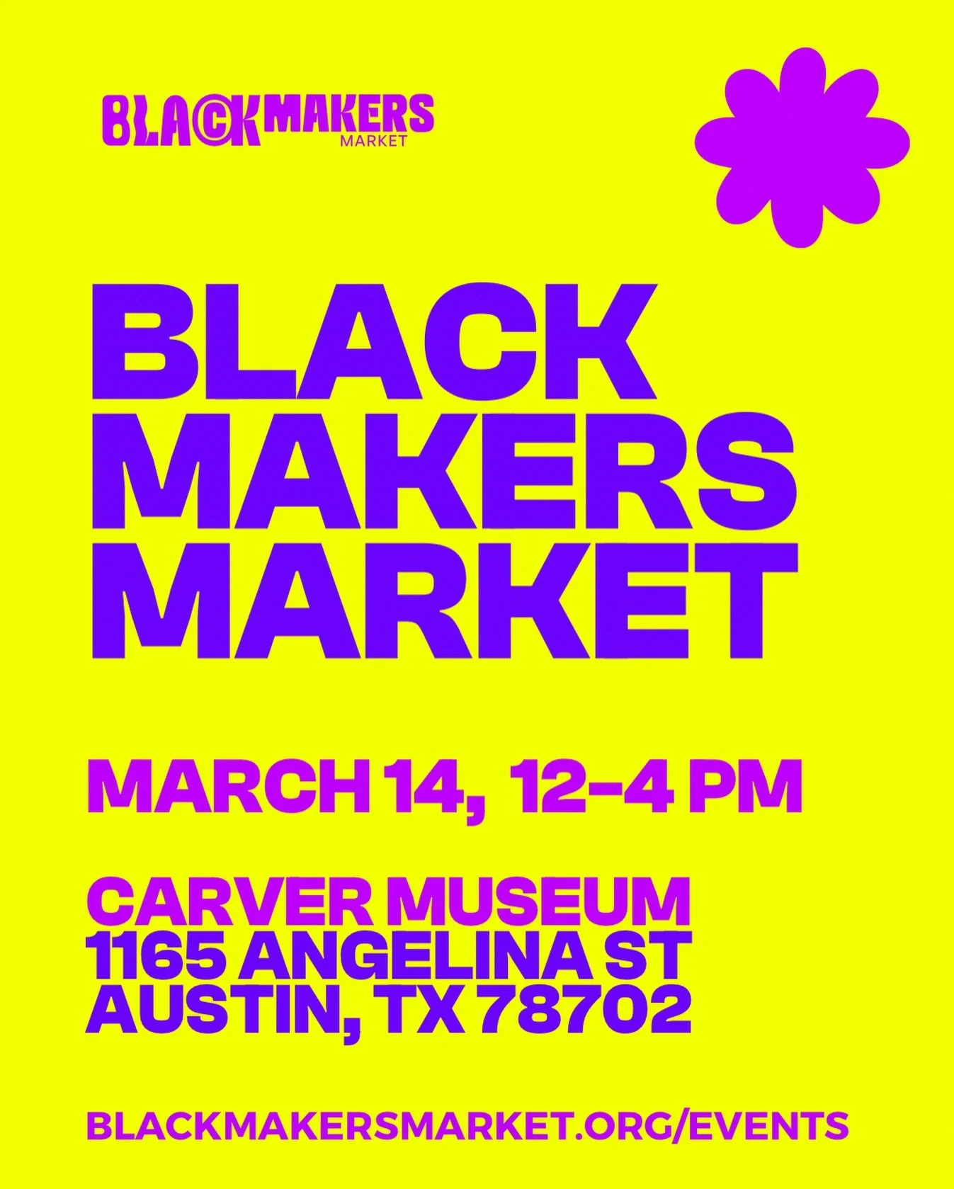 Back with another FREE event for the people. 🖤✨

March 14, we&rsquo;re back at @carvermuseumatx in East Austin with 40 incredible Black creatives doing what they do best.

🎶 sounds by our faves @remix.intl 
🛍 40 Black-owned brands
📍 Carver Museum