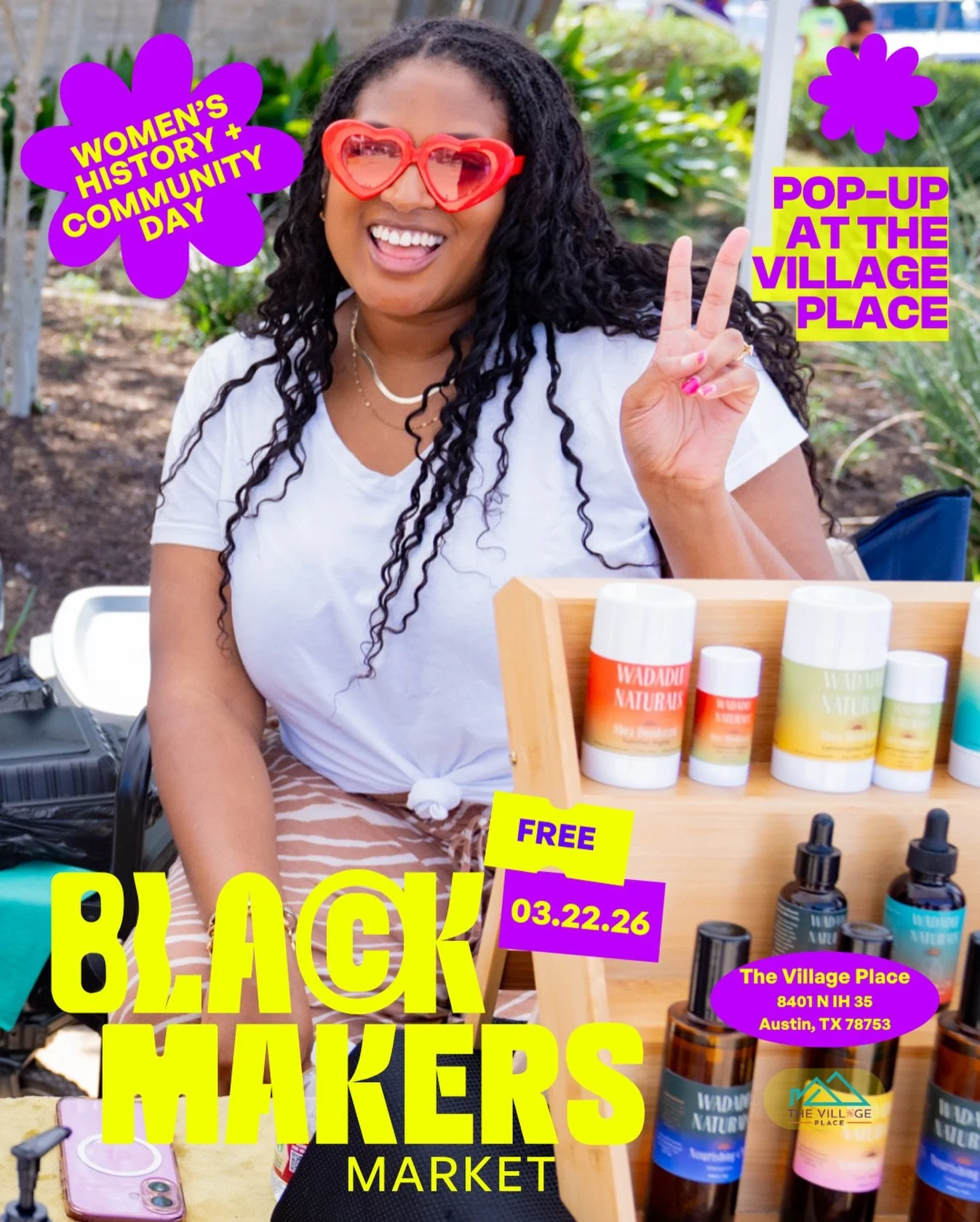 Community Day at The Village Place is coming up! 💜

On March 22, we&rsquo;re bringing the Black Makers Market pop-up to a full afternoon of connection, creativity, and community celebration.

Expect:
✨ Local Black-owned vendors 🌿 Wellness experienc