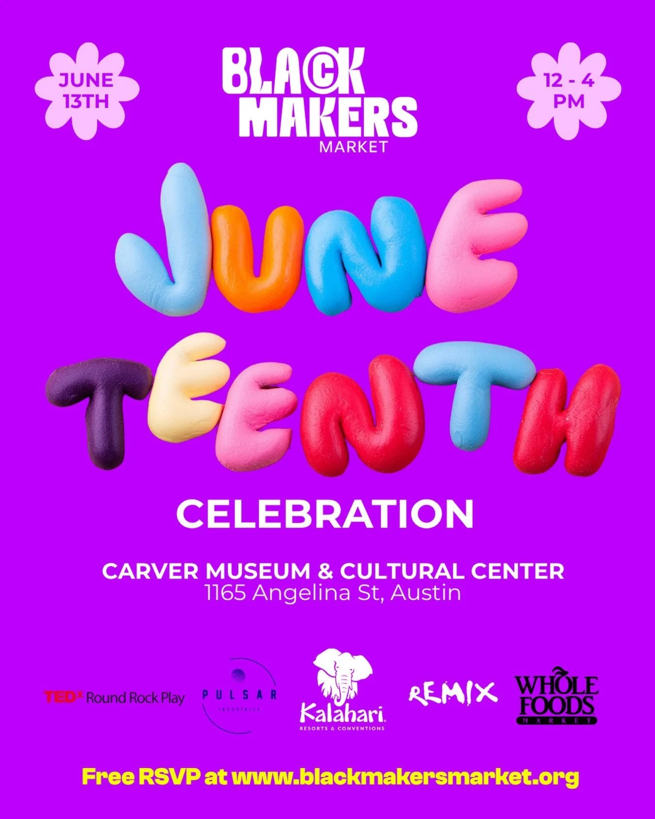 We back outside for Black Makers Market Juneteenth Celebration&mdash;an afternoon dedicated to Black creativity, entrepreneurship, culture, and community.

This isn&rsquo;t just a market. It&rsquo;s a gathering built by Makers for community, bringing
