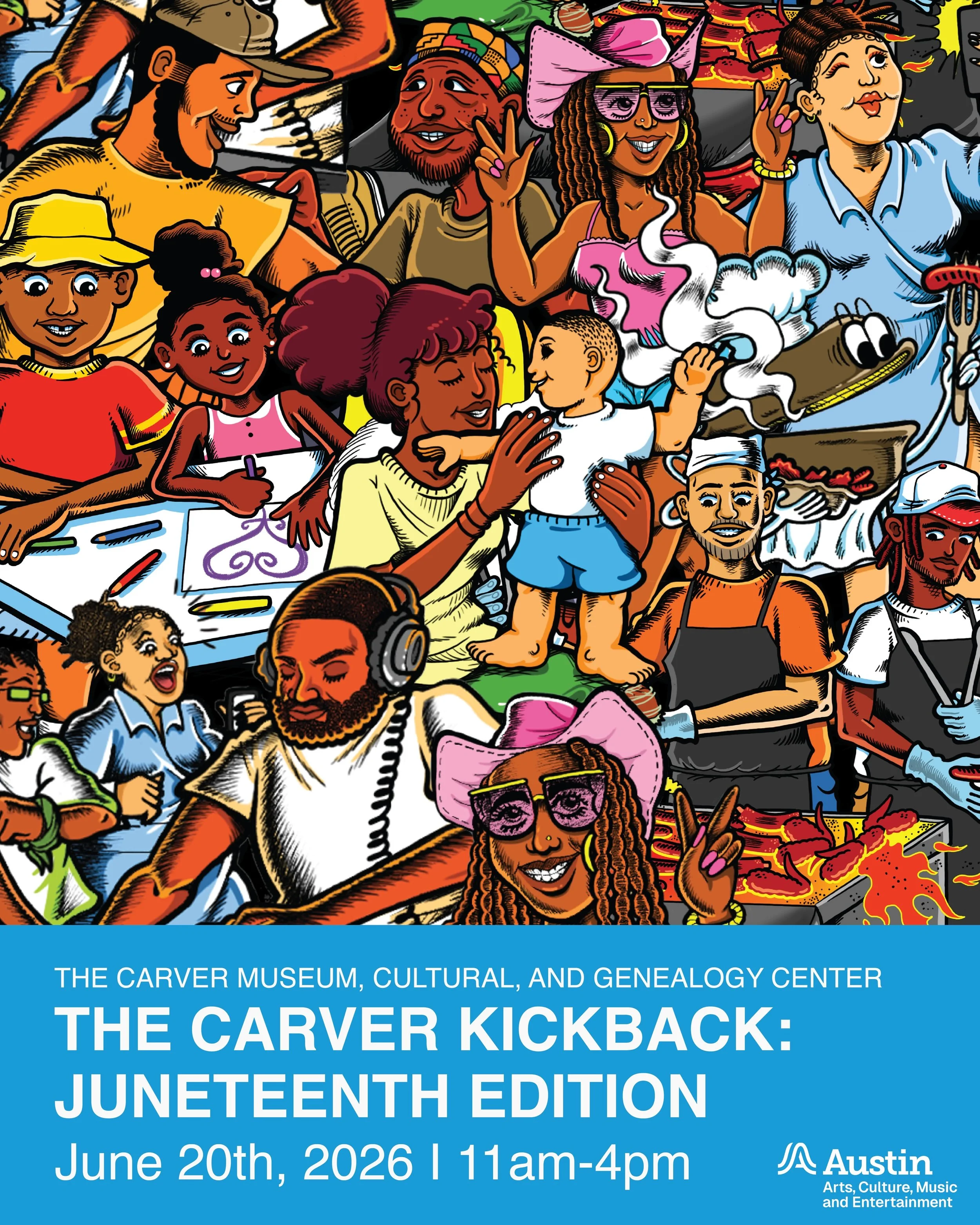 The @carvermuseumatx is celebrating Juneteenth on Saturday, June 20th &amp; Black Makers Market is honored to bring the marketplace experience to this year&rsquo;s Carver Kickback: Juneteenth Edition.

📅 Join us on Saturday, June 20, 2026, from 11 A