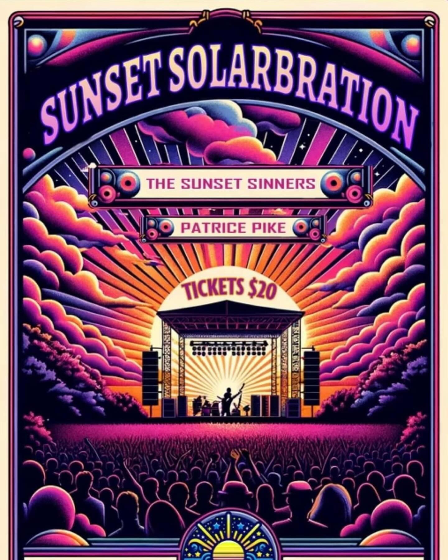 Sinner Nation - We&rsquo;ll be Headlining the Sunset Solarbration Festival in Texarkana on April 7th! We&rsquo;ll be part of this historic celestial Solar Eclipse event on 4/8/24. Texarkana(Arkansas/ Texas) is expecting an additional 100K people to w