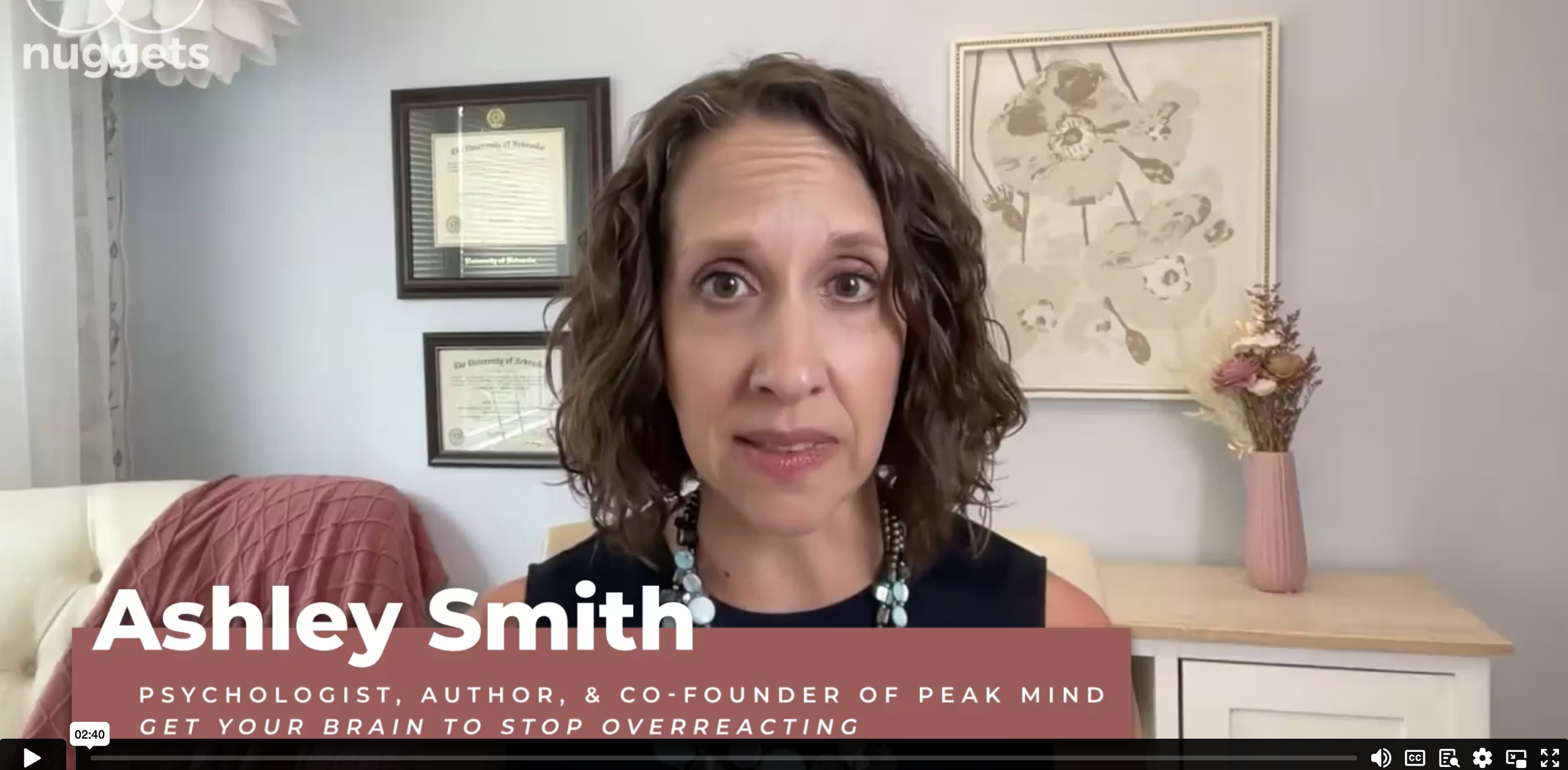 2025: Being & Doing Nuggets: Get Your Brain to Stop Overreacting
