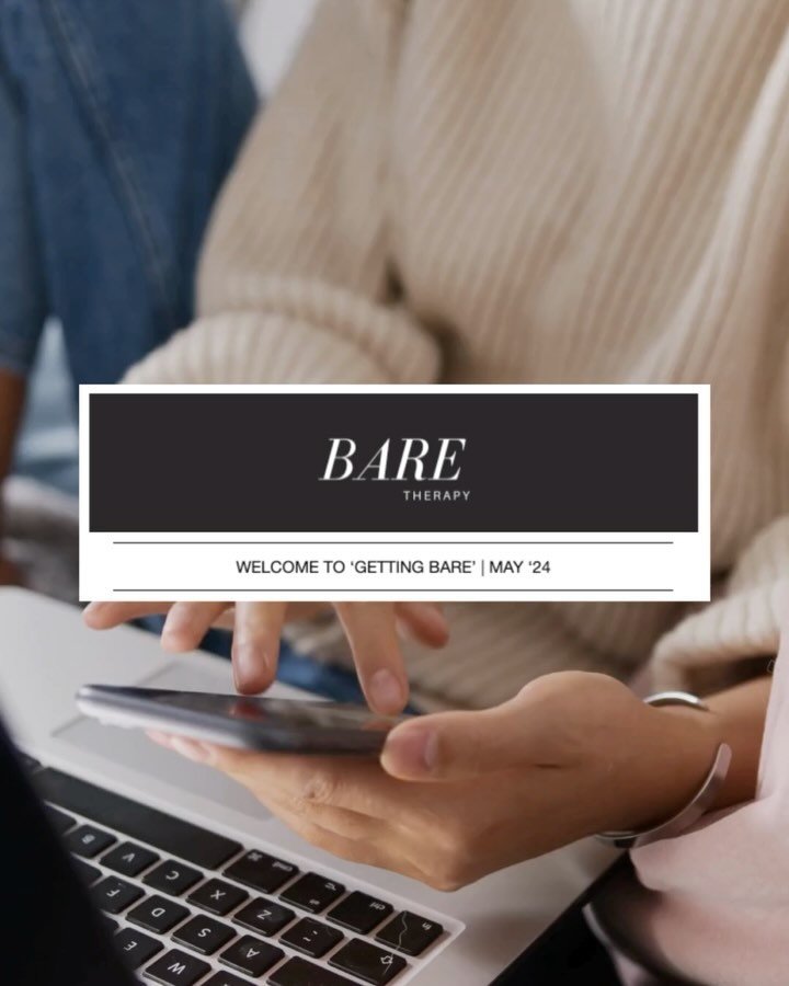 Are you subscribed to &lsquo;GETTING BARE&rsquo;, our monthly newsletter? 💌

Each month (never more, sometimes less), you&rsquo;ll receive therapist-approved wellbeing tips, links to articles of interest to read in your own time, access to therapeut