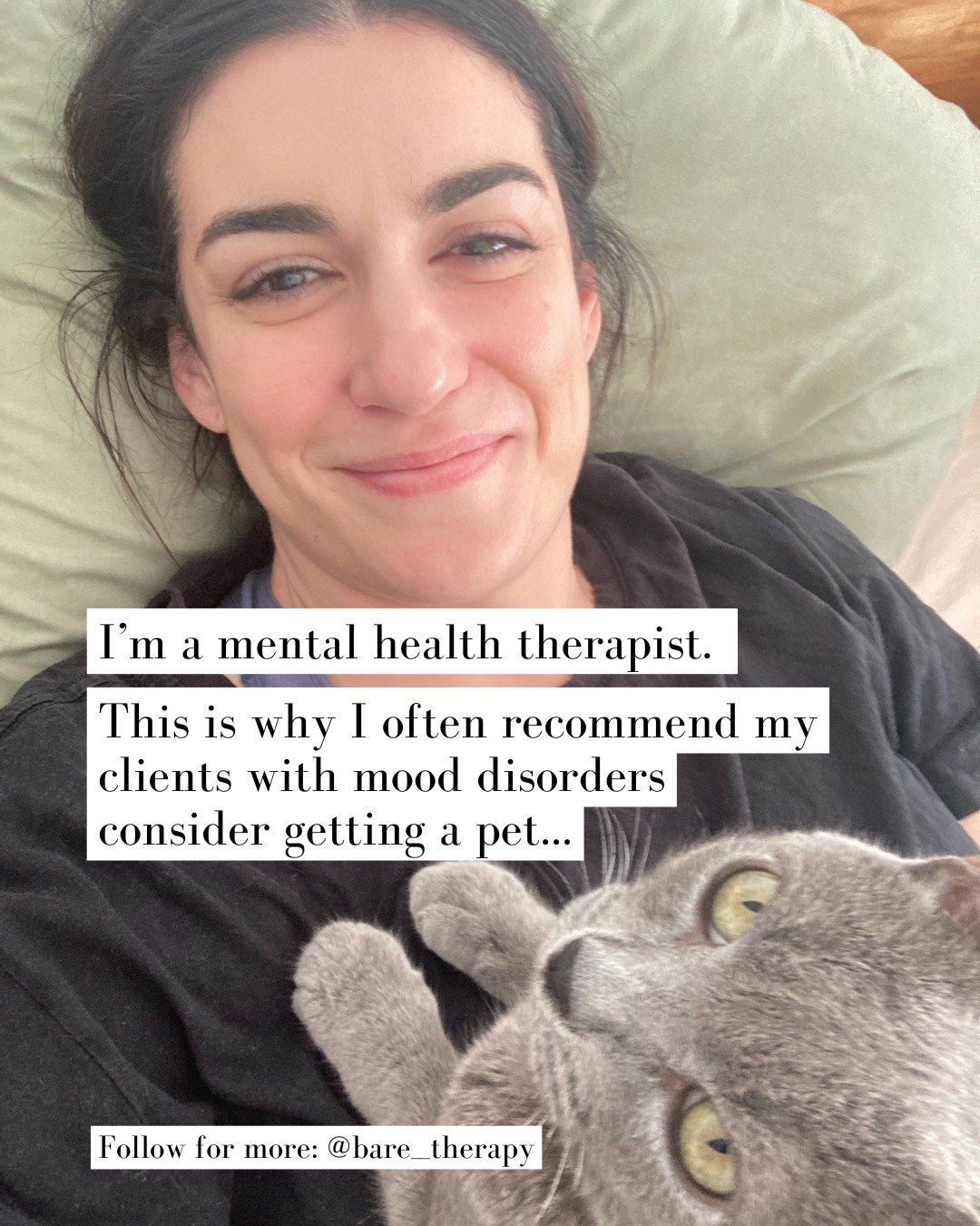 Did I create this post to send to my husband as part of my 'let's get a second cat' campaign? 🙃

Pets can be wonderful emotional supports -- but they are a serious commitment. Adopt, don't shop, and be sure you have the means to love your new family