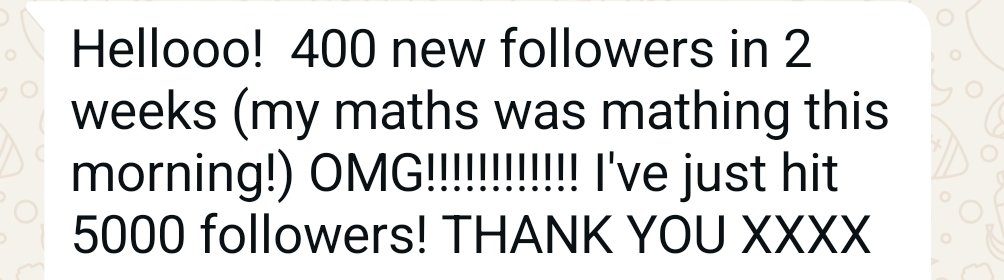 Screenshot WhatsApp message feedback for instagram growth course