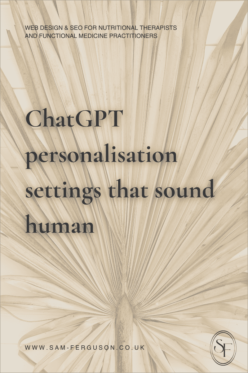 ChatGPT personalisation settings that sound human Blog cover