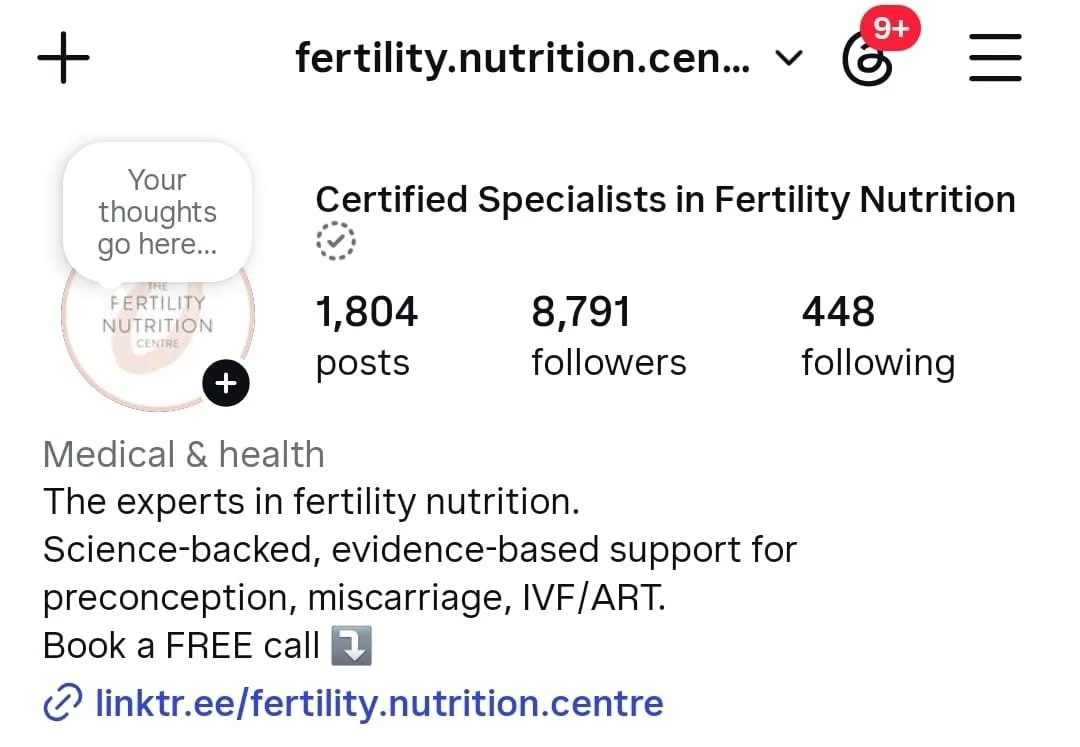 screenshot of FNC IG profile showing follower count after 90 days of F&F