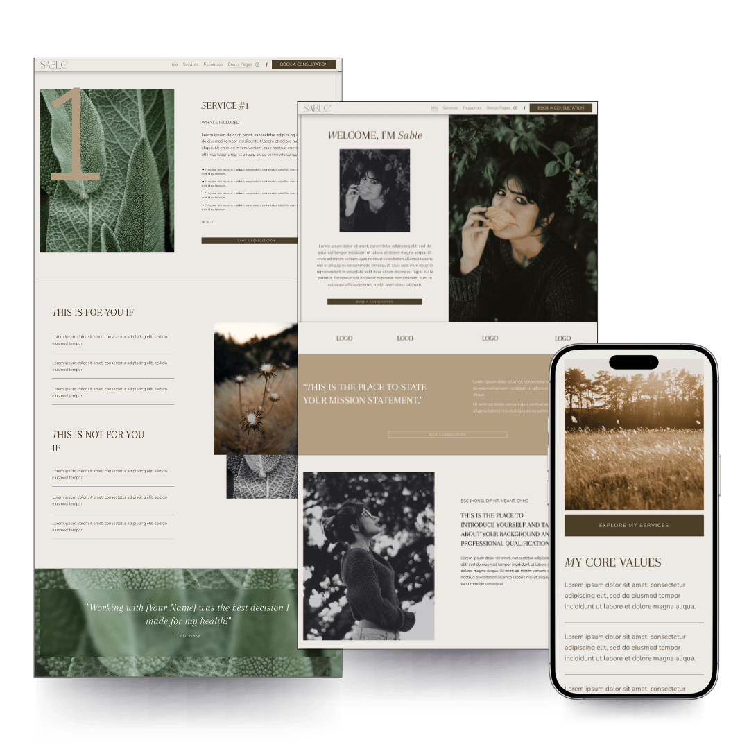 Sable - Website Template