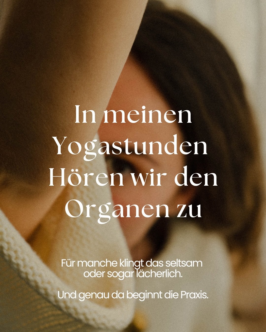 Ich f&auml;nde es schade, wenn ich diesen K&ouml;rper und seine Weisheit nicht genauer kennenlernen d&uuml;rfte. Ganz ehrlich, wenn man sich mit dem K&ouml;rper besch&auml;ftigt, merkt man doch erst, was f&uuml;r ein komplexes System wir bewohnen.

D