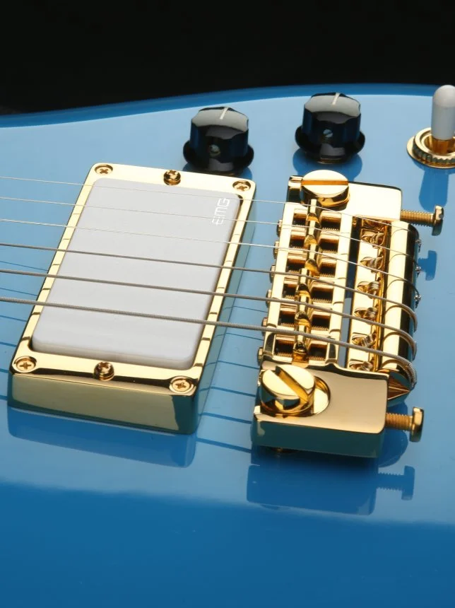 Close up of Rusan Original guitar pickups