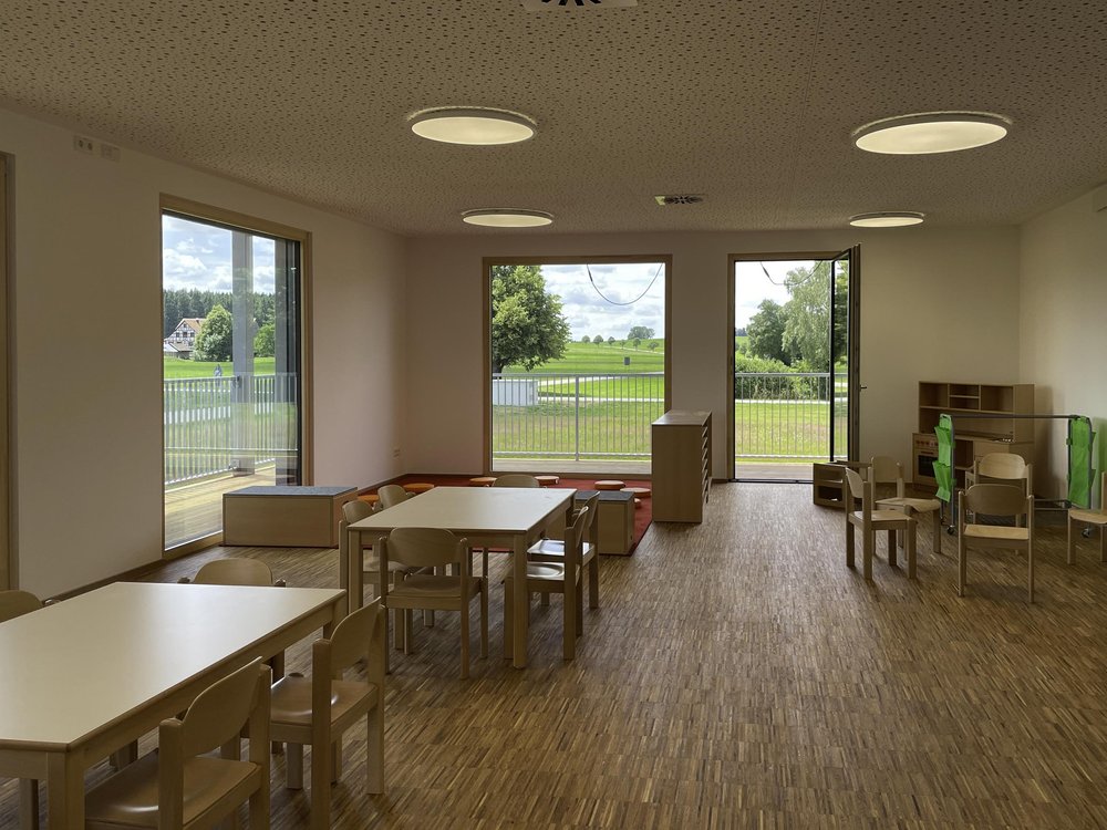 Neubau Kindergarten Leutkirch Tannhöfe bei Übergabe - 18
