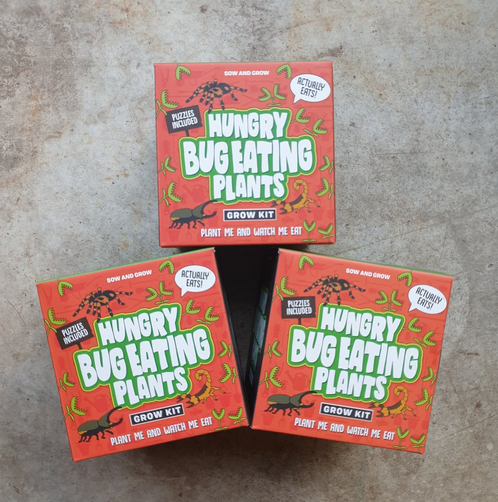 Hungry Bug Eating Plants Box (Carnivorous plant Grow Kit)