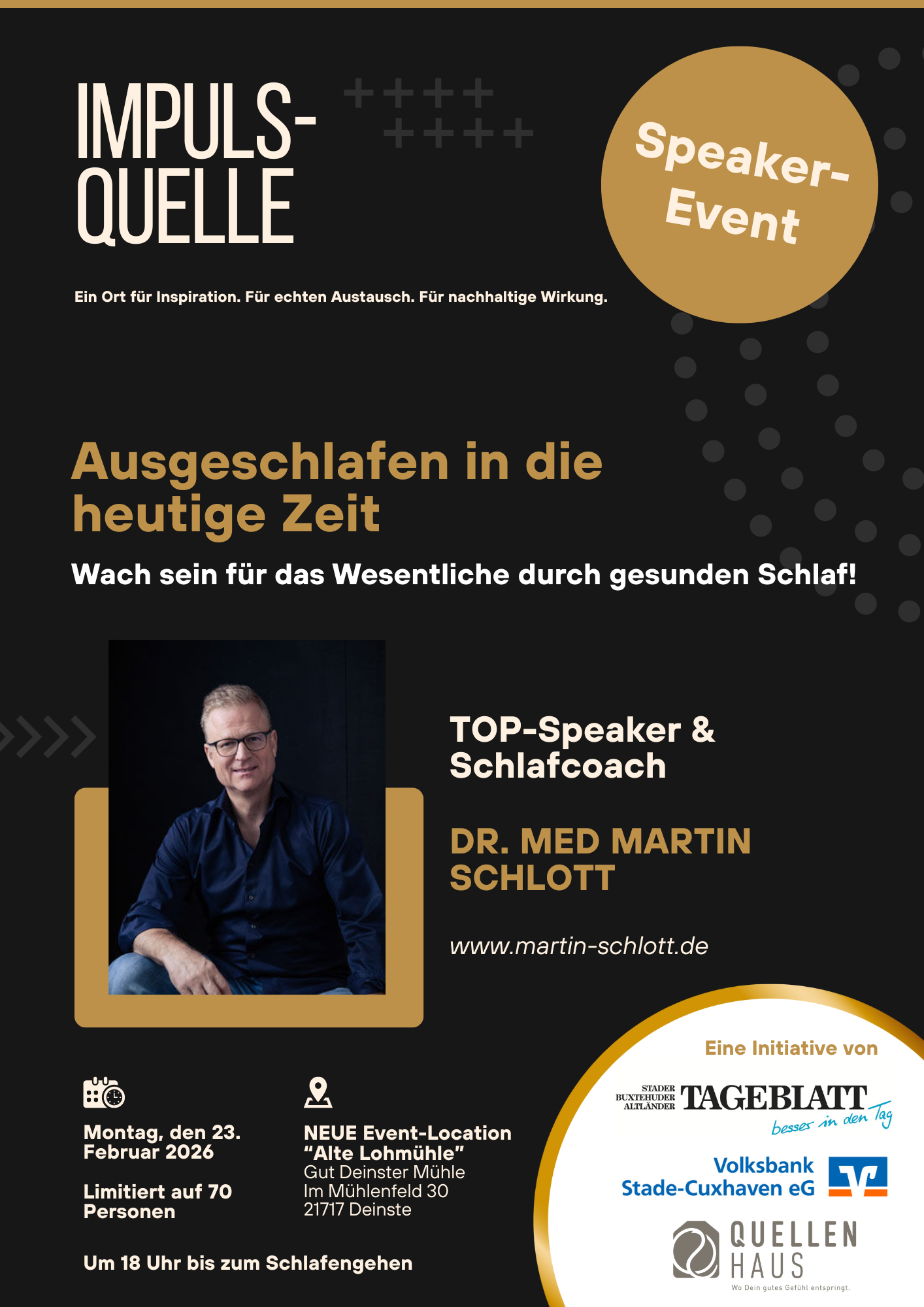 Speaker-Event ImpulsQuelle: Ausgeschlafen in die heutige Zeit